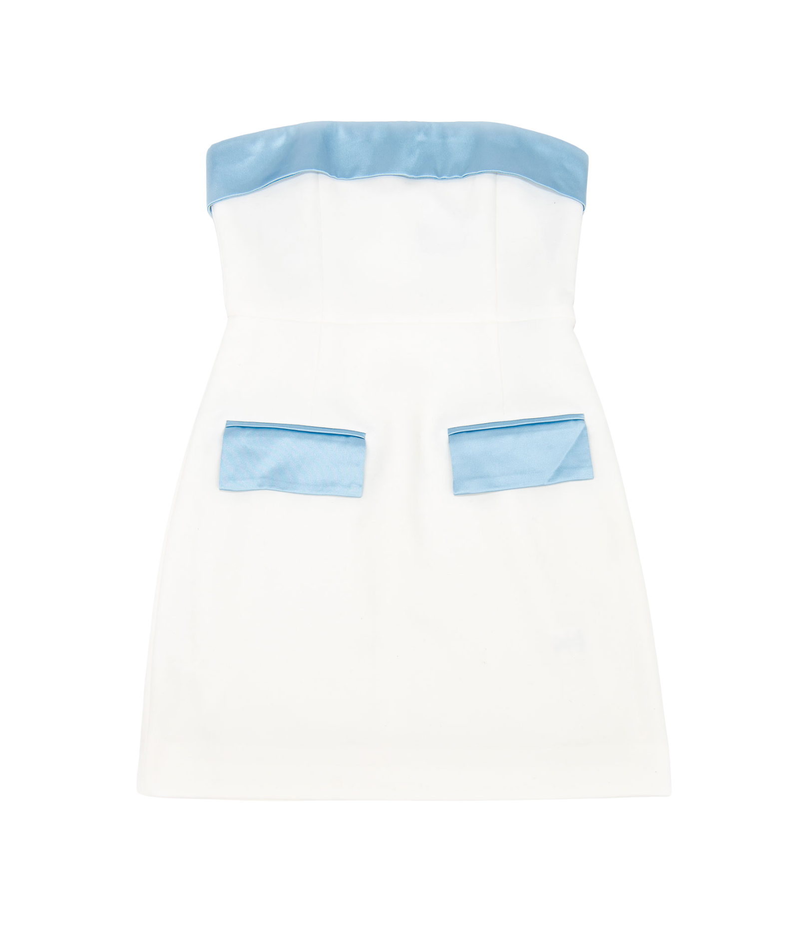 Katie J NYC Girls White/Baby Blue Ember Dress Girls Special Dresses Katie J NYC