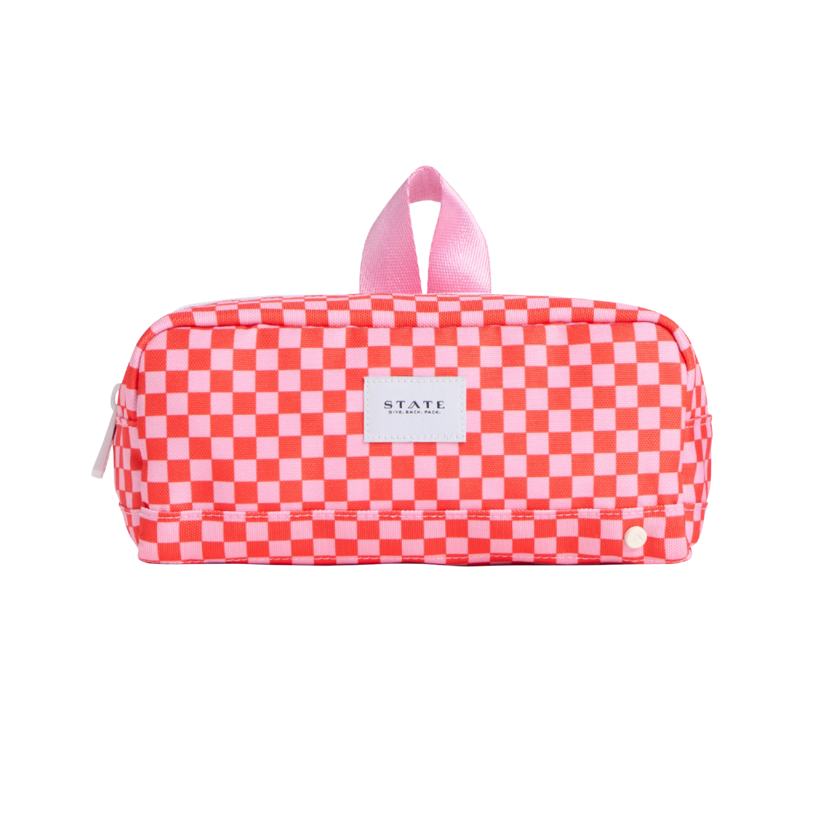State Bags Clinton Pencil Case Strawberry Check Accessories State bags Pink