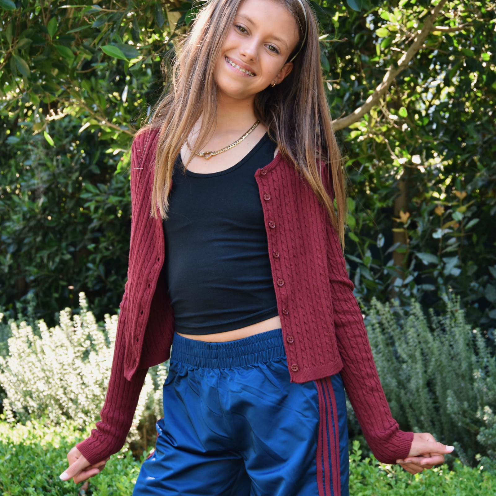Katie J NYC Girls Rory Crew Cardigan
