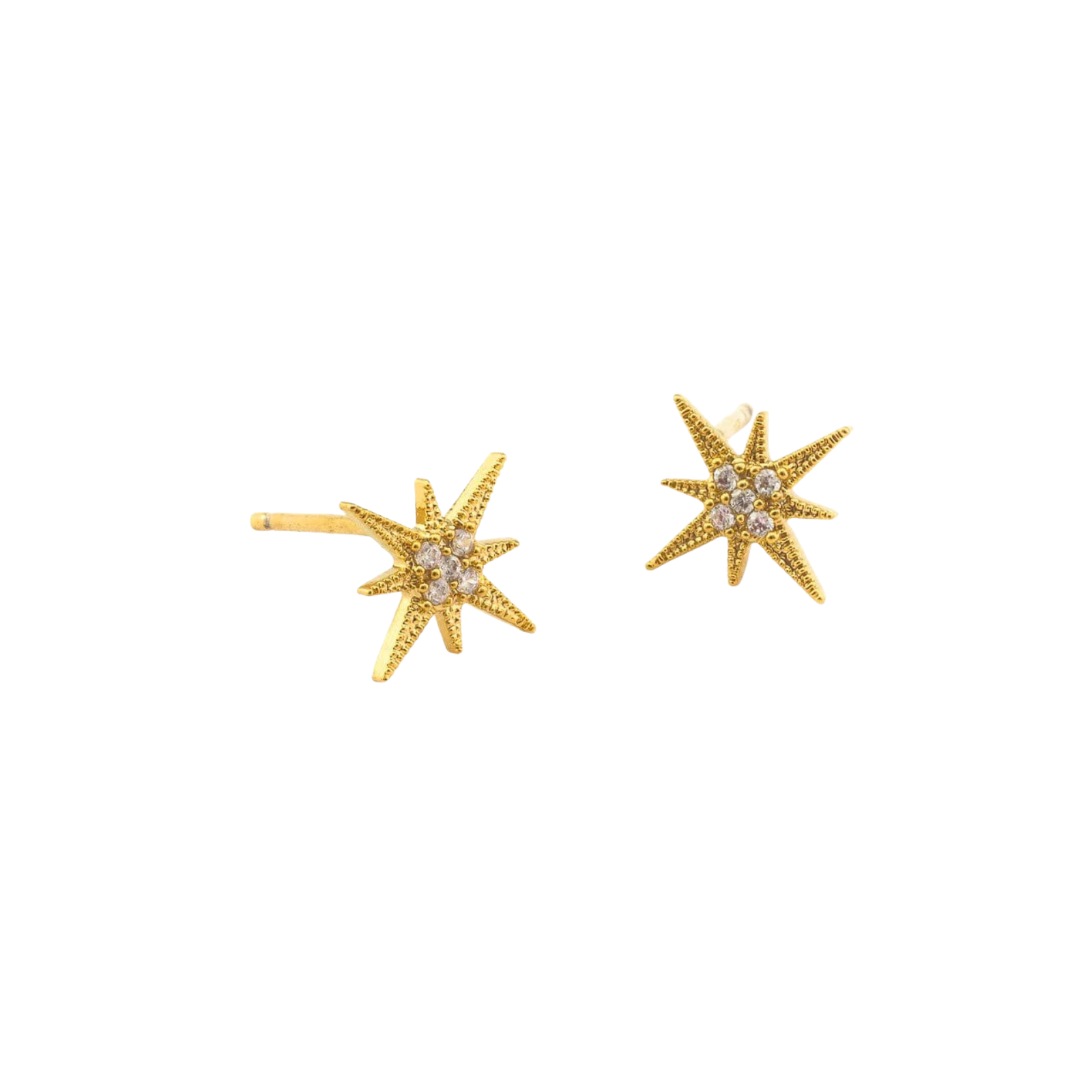 TAI CZ Mini Starburst Studs Jewelry - Trend TAI Gold