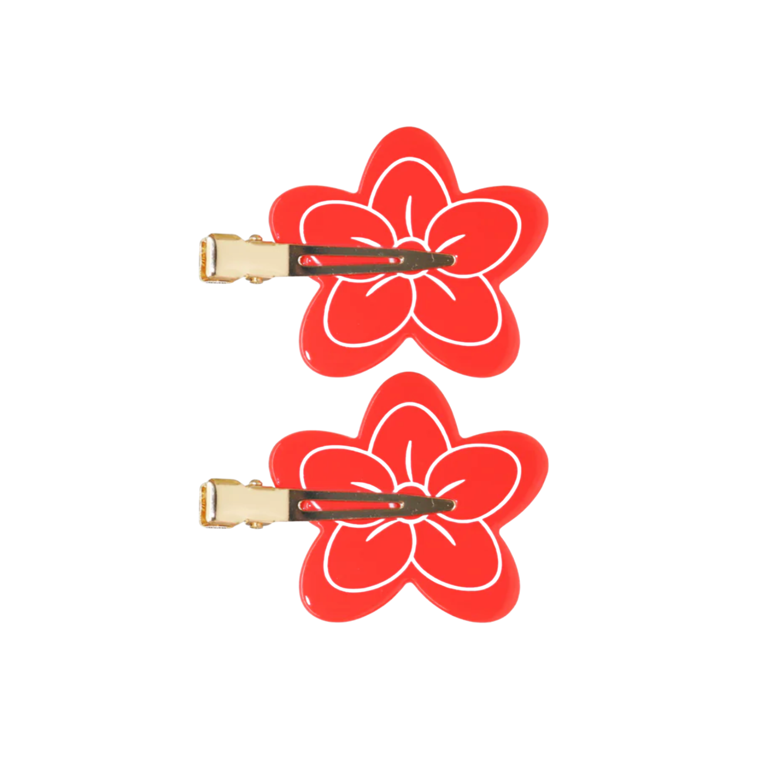 Emi Jay Cloud Popstar Clips in Hibiscus Beach Accessories Emi Jay Multi