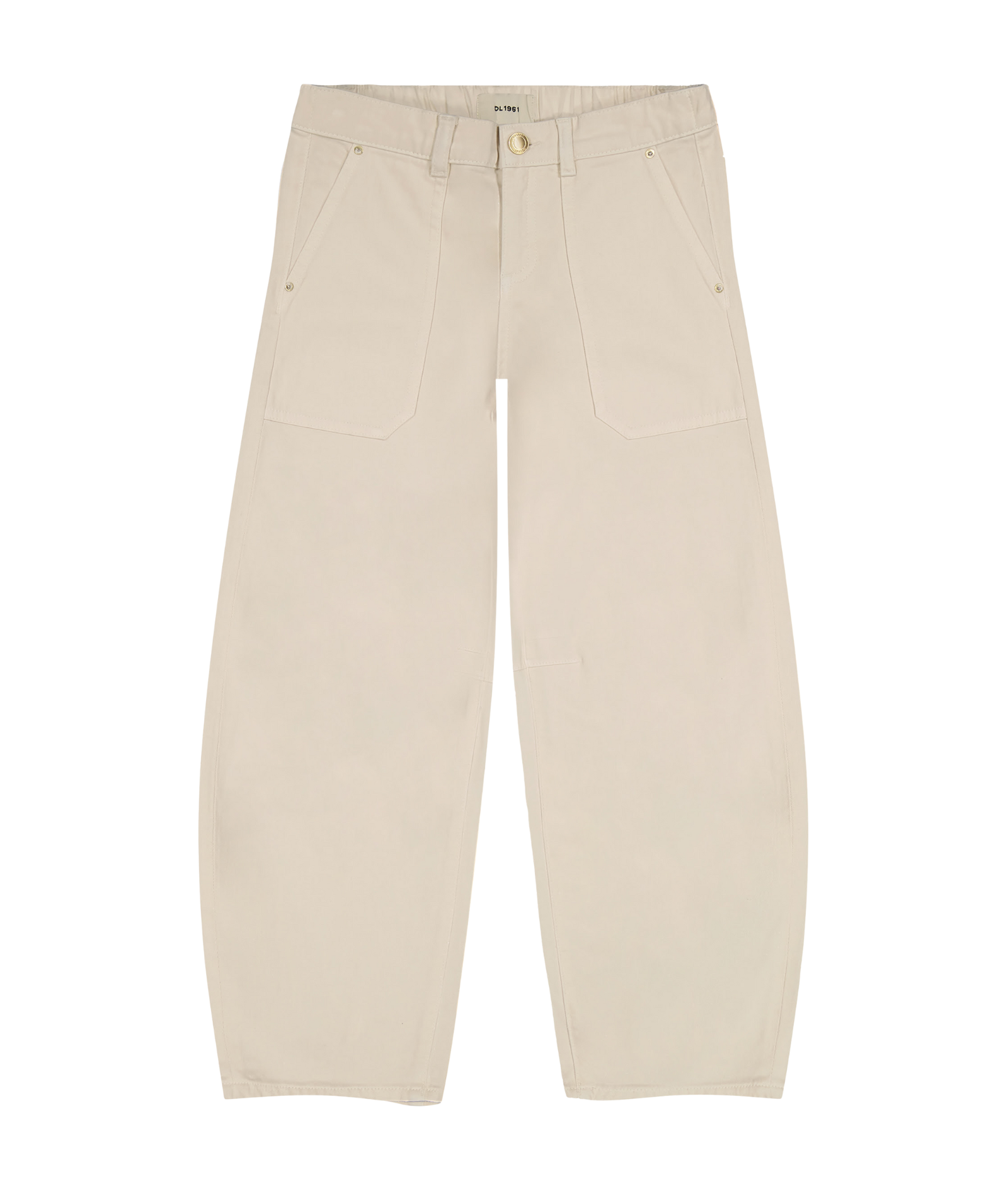 DL1961 Girls Lilia Flax Pull On Barrel Leg Jeans Girls Denim DL1961