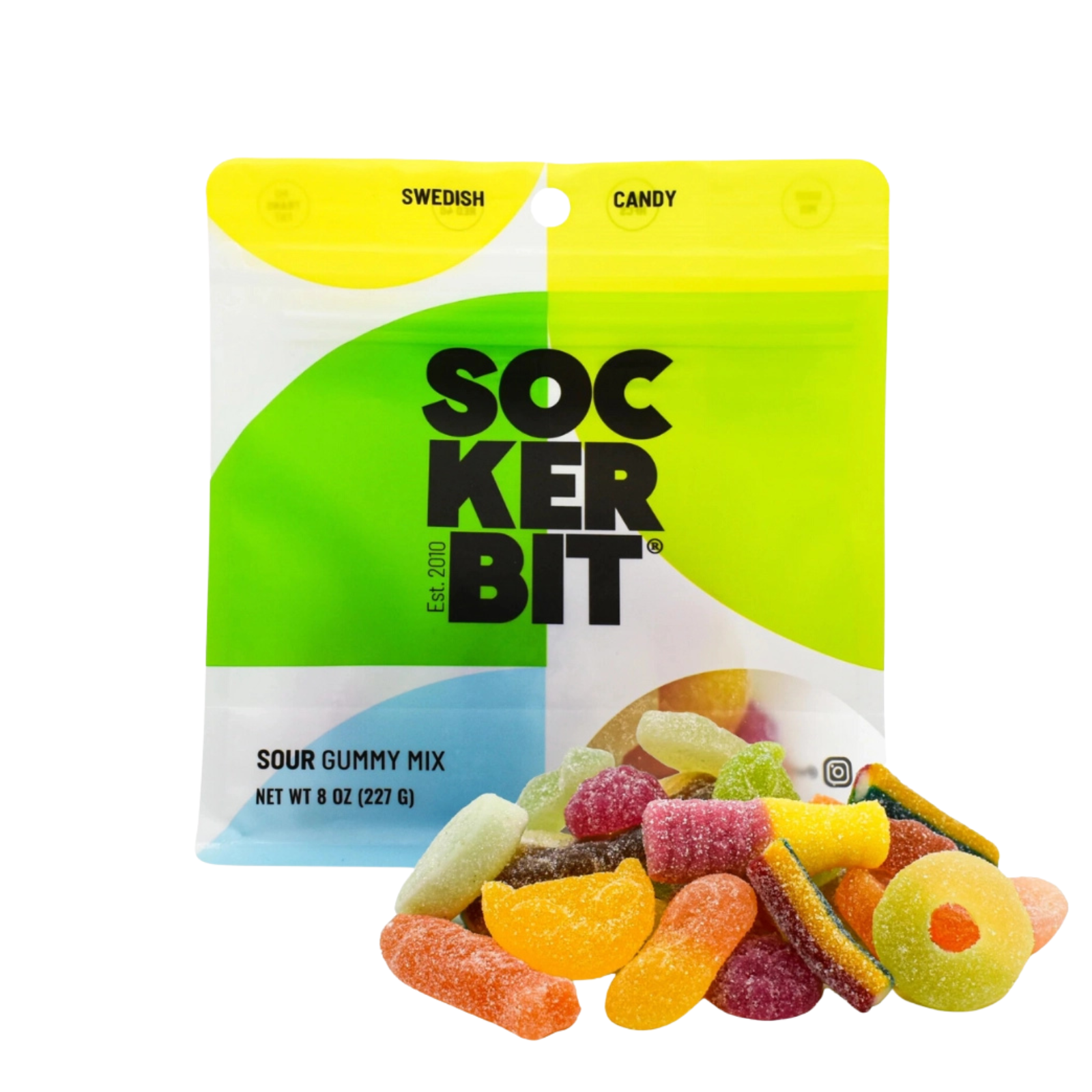 Sockerbit Sour Mix Swedish Candy Bag Accessories Frankie's Exclusives Multi