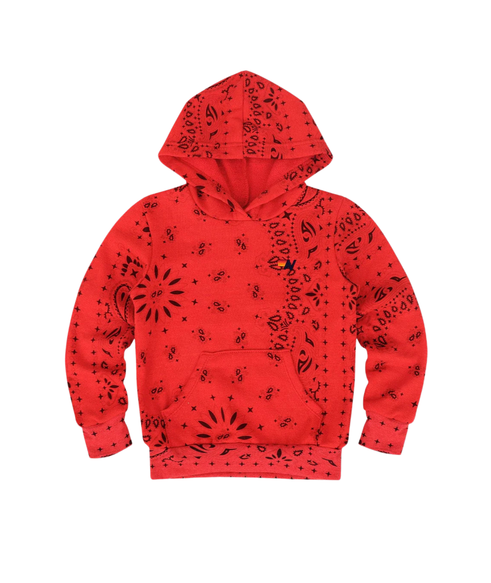 Aviator Nation Kids Bandana Pullover Hoodie Girls Casual Tops Aviator Nation Red Y/S (7/8)