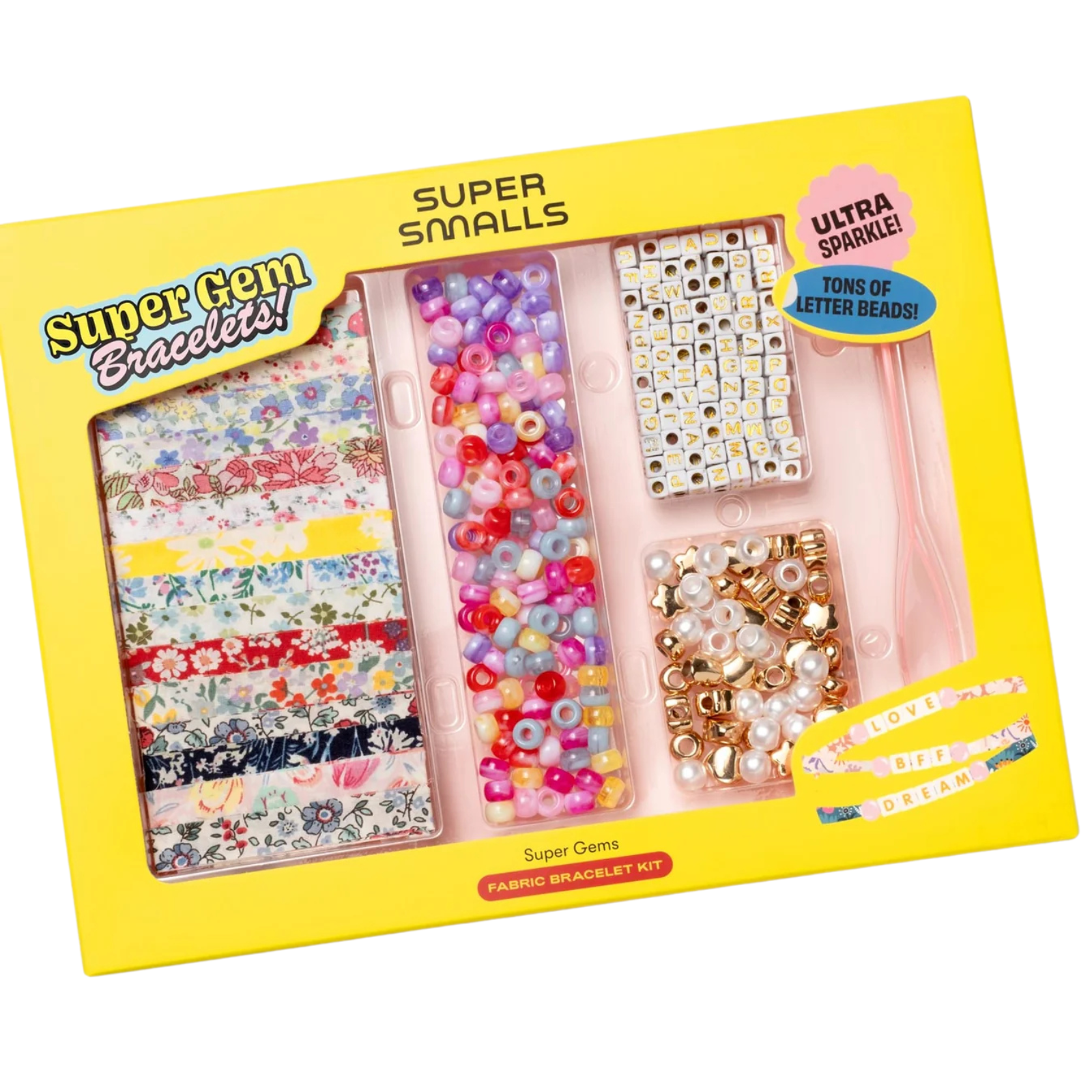 Super Smalls Super Gems Fabric Bracelet Kit Jewelry - Young Super Smalls Multi