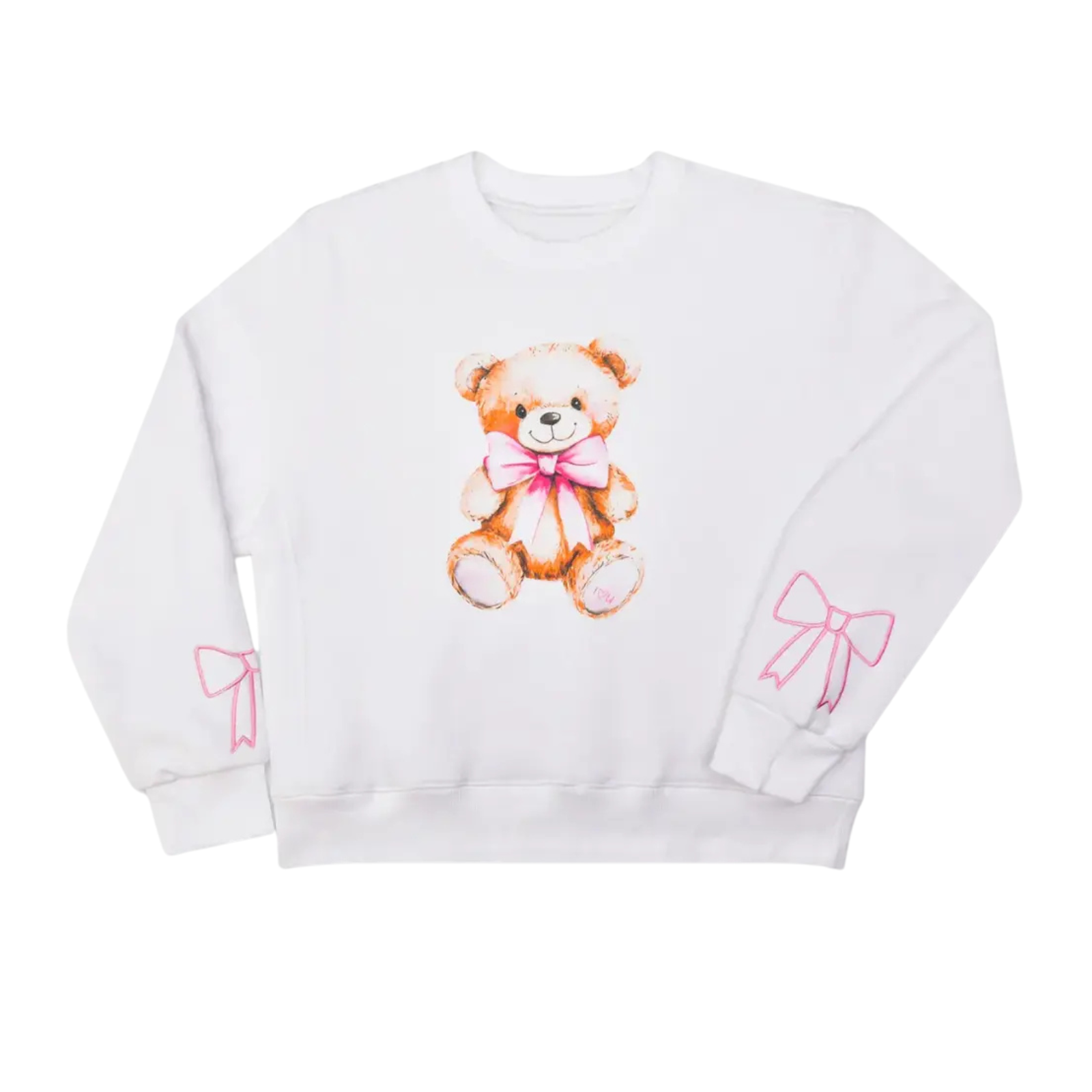 Bella Beary Cute Sweatshirt Girls Casual Tops iScream White Y/S (7/8)