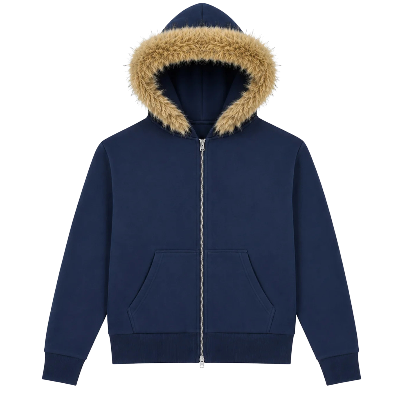 Katie J NYC Girls Adrianna Zip Up Fur Hoodie