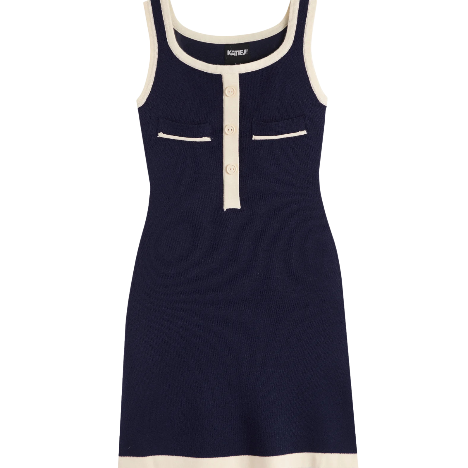 Katie J NYC Girls Whitney Dress Evening Blue/Cream Girls Special Dresses Katie J NYC Evening Blue Y/S (7/8)