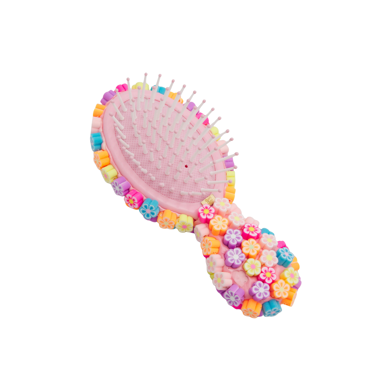Bari Lynn Full Flower Charm Hair Brush Accessories Bari Lynn Multi