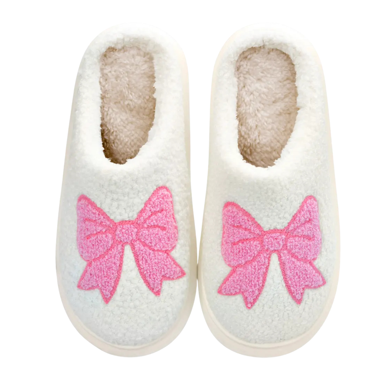 Cadie Cozy Bow Slippers Accessories iScream White Y/S (1-3)