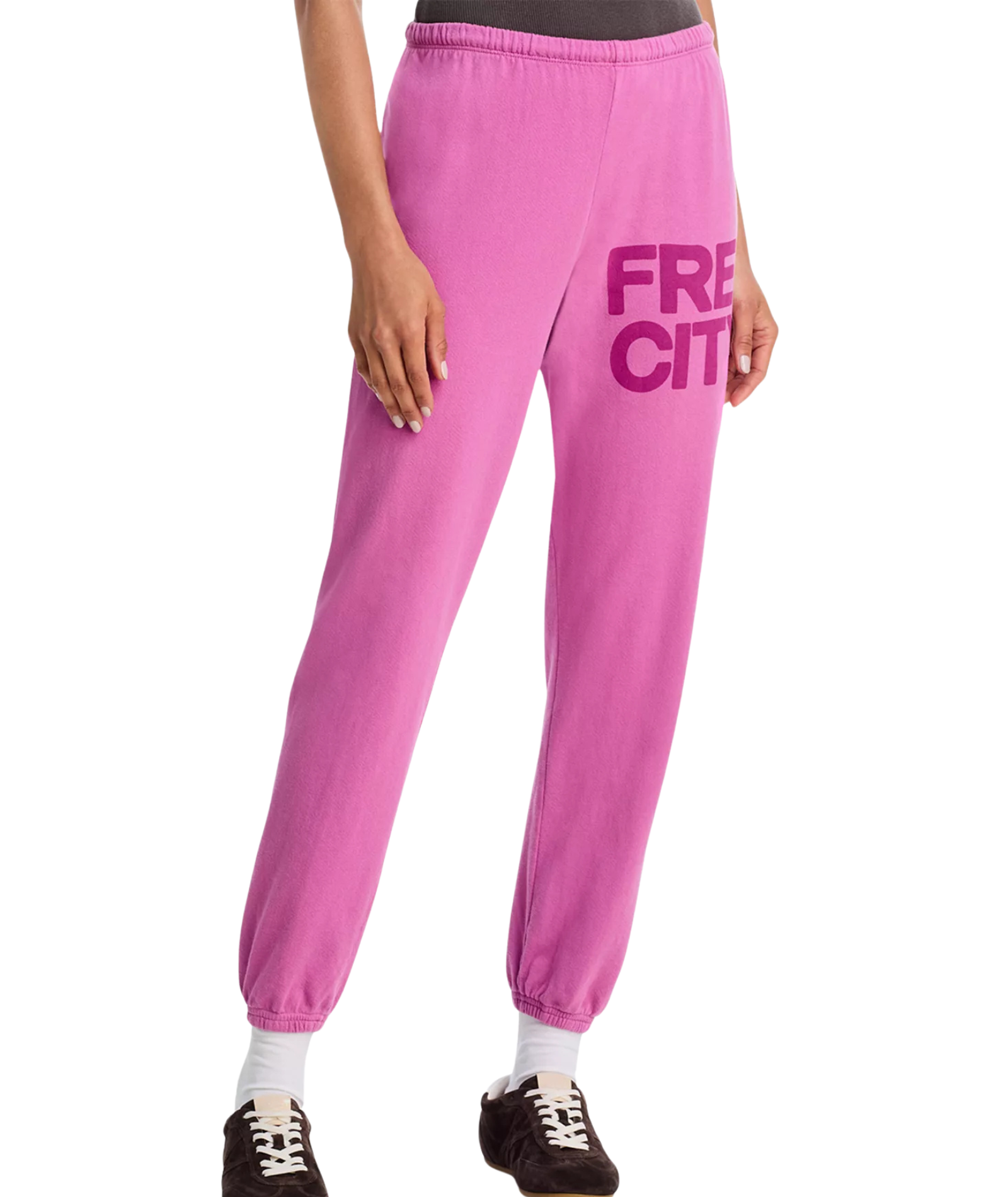 FREECITY Women Large Sweatpants New Pinkshrooms Womens Casual Bottoms FREECITY