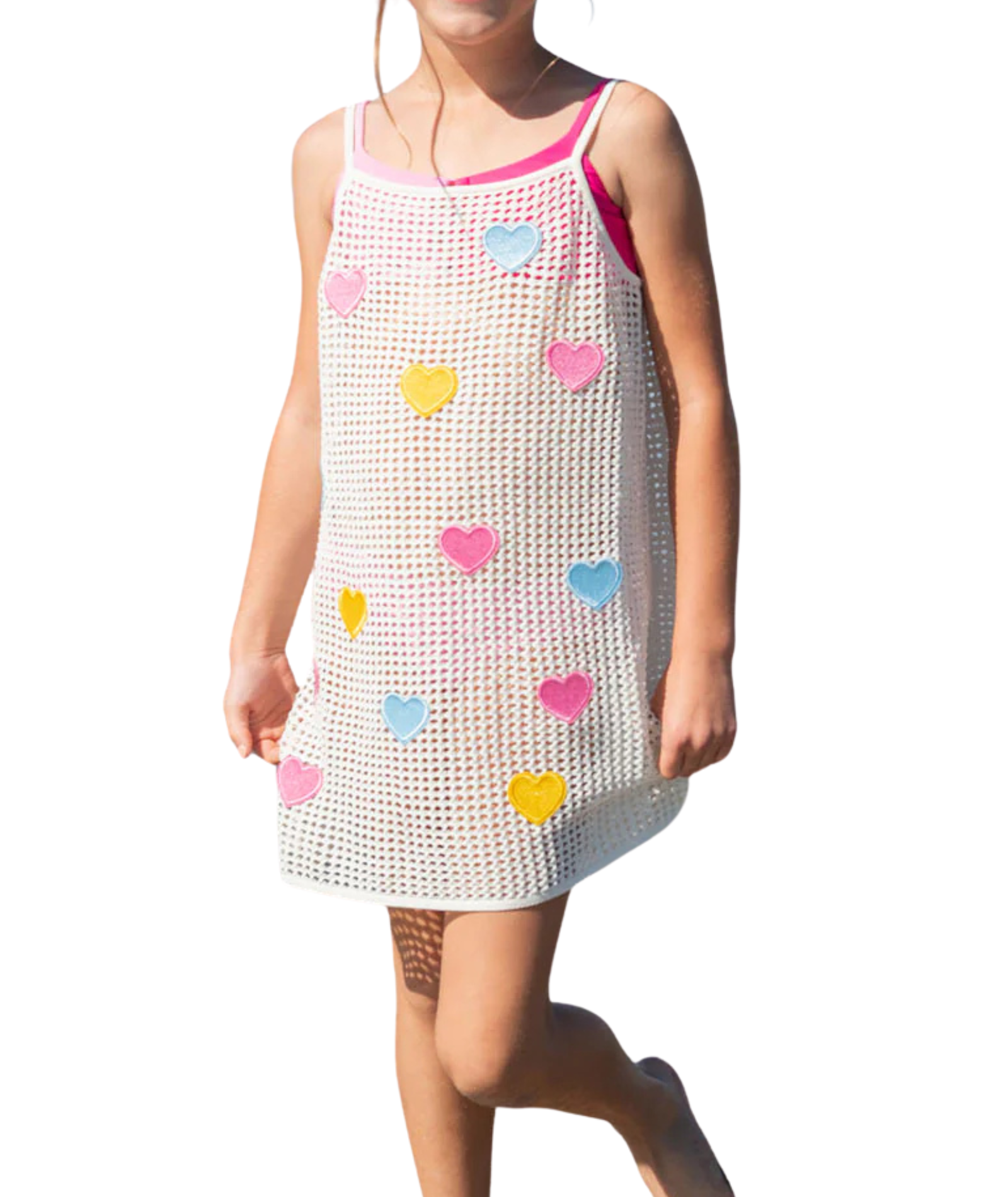PQ Girls Olivia Cover Up Hearts Girls Casual Dresses PQ Girls