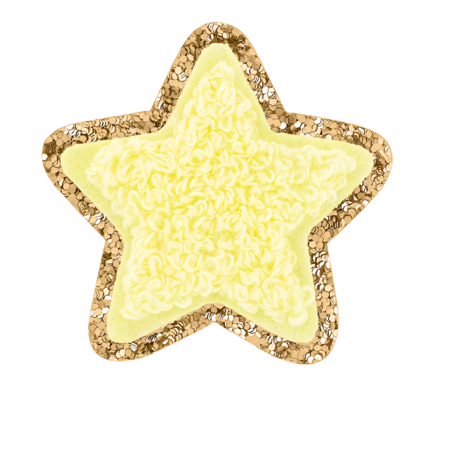 Stoney Clover Glitter Star Patch Accessories Stoney Clover Lane Banana