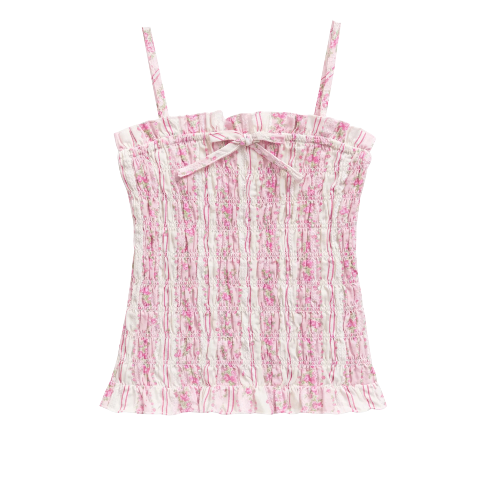 Katie J NYC Girls Baby Pink Cottage Stripe Alma Top