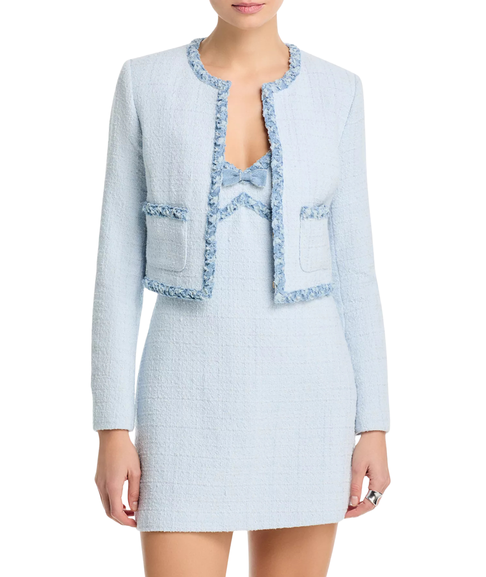 Love Shack Fancy Women Azula Jacket Wild River Girls Special Tops Love Shack Fancy Light Blue Juniors/Women 00