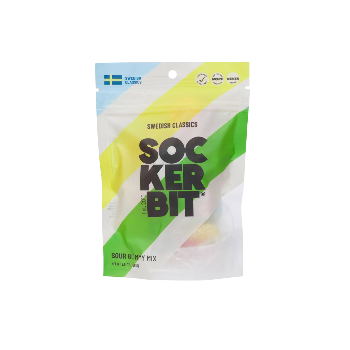 Sockerbit Sour Mix Swedish Candy Bag - New Accessories Frankie's Exclusives Multi