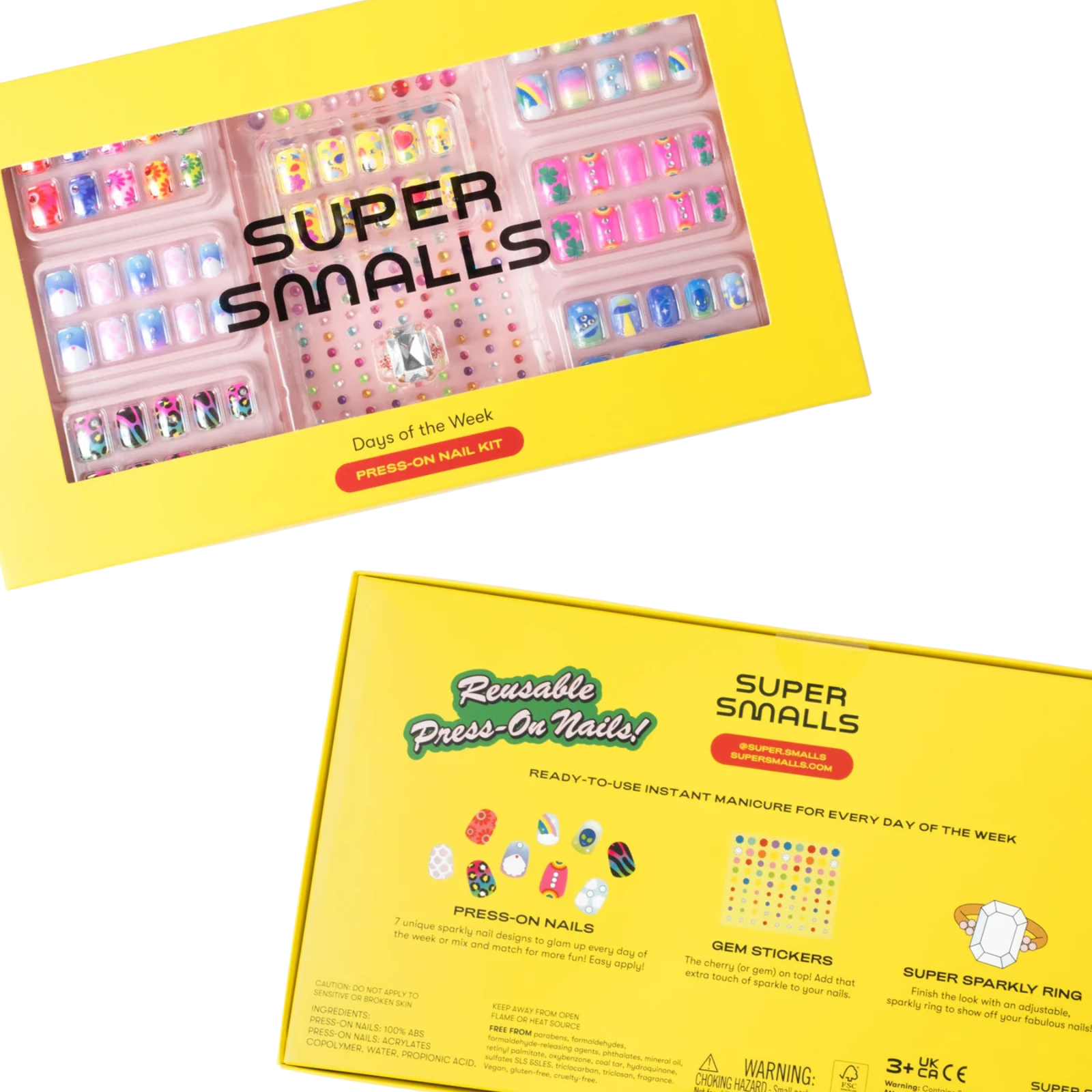 Super Smalls Days of the Week Heartfelt Press on Nail Kit Accessories Super Smalls Multi