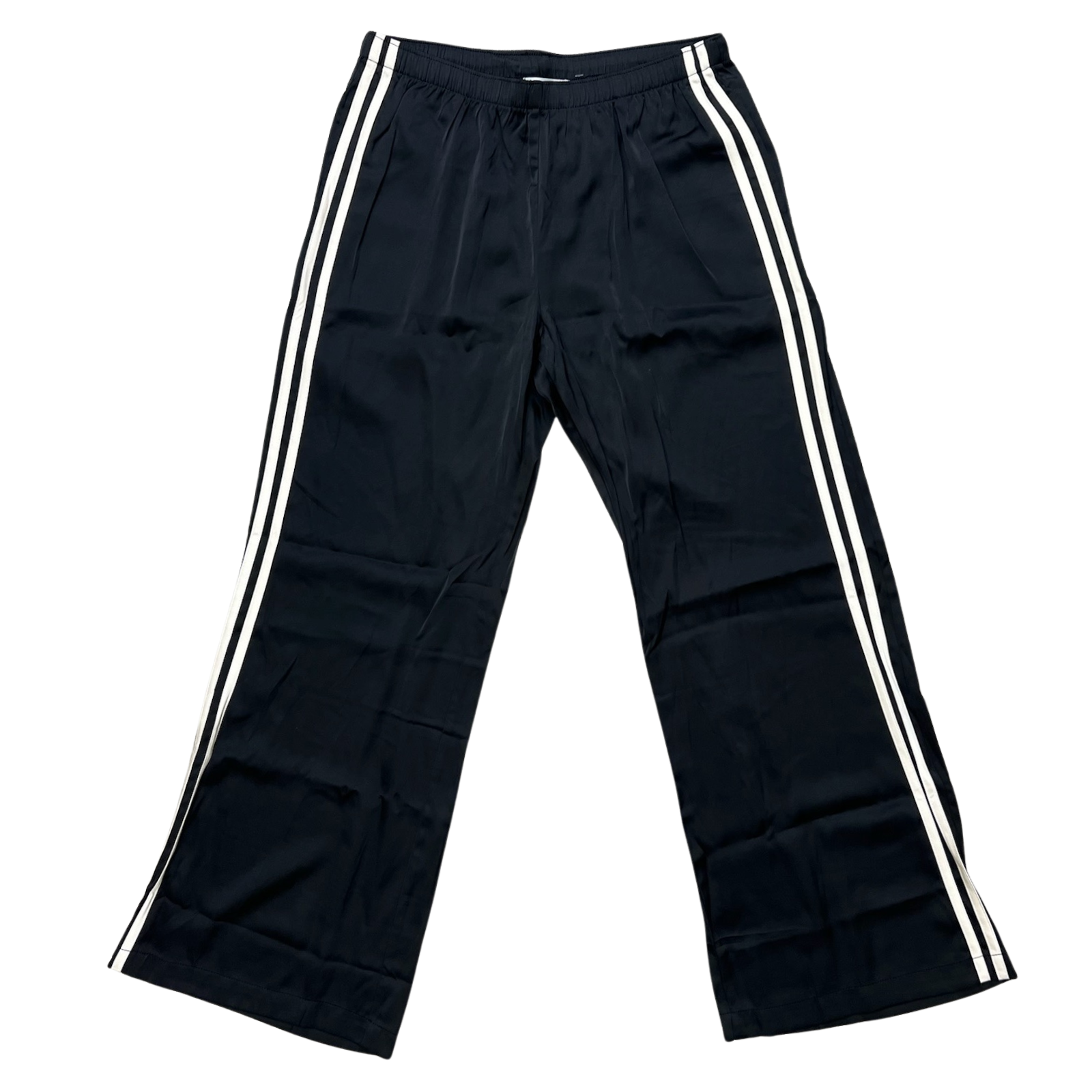 8apart Women Neve Satin Track Pants Womens Casual Bottoms 8apart Black Juniors/Women S