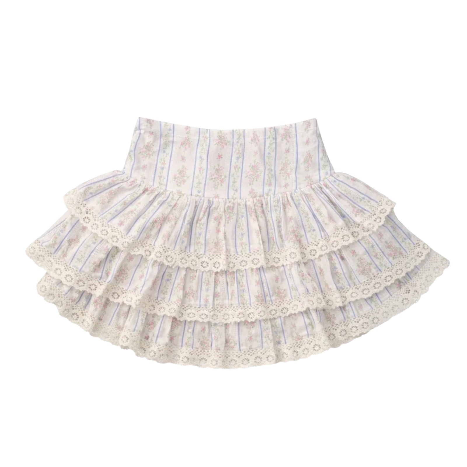 Katie J NYC Girls Vintage Vine Floral Melody Skirt