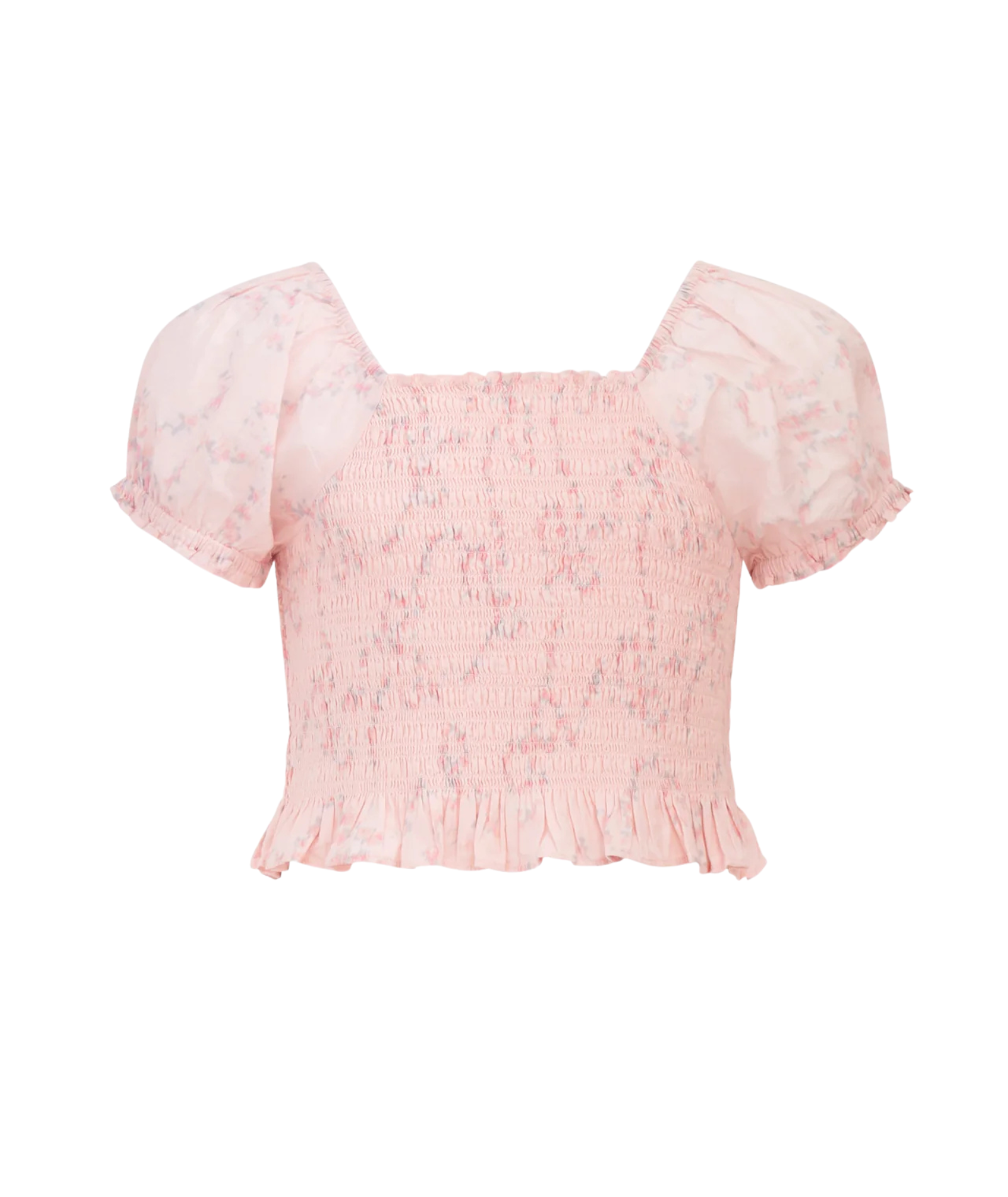 Love Shack Fancy Girls Fabielle Top Apple Blossom Girls Special Tops Love Shack Fancy