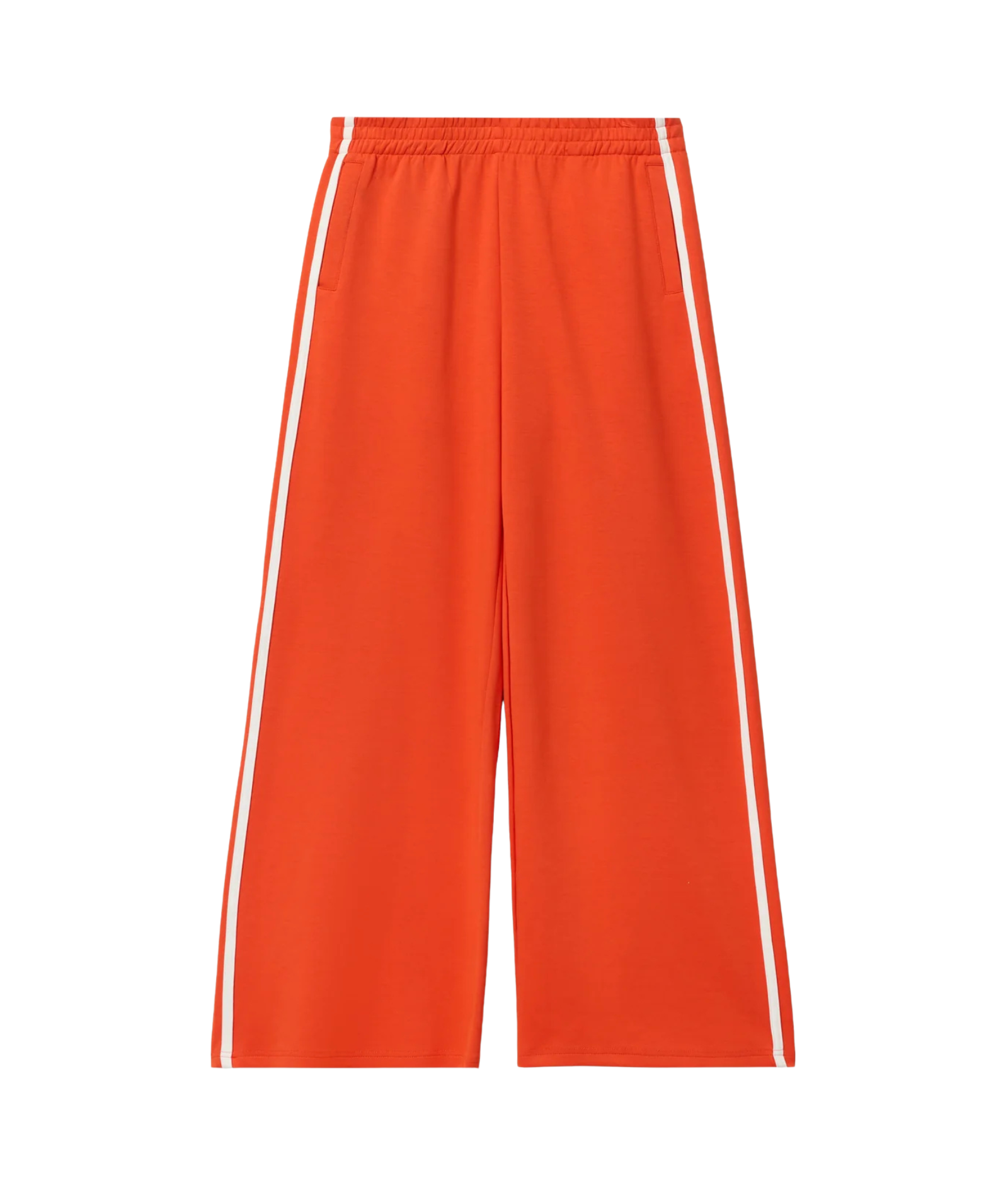 Perfect White Tee Women Mikos Travel Wide Leg Sweatpants Womens Casual Bottoms Perfect White Tee Tomato Juniors/Women XS