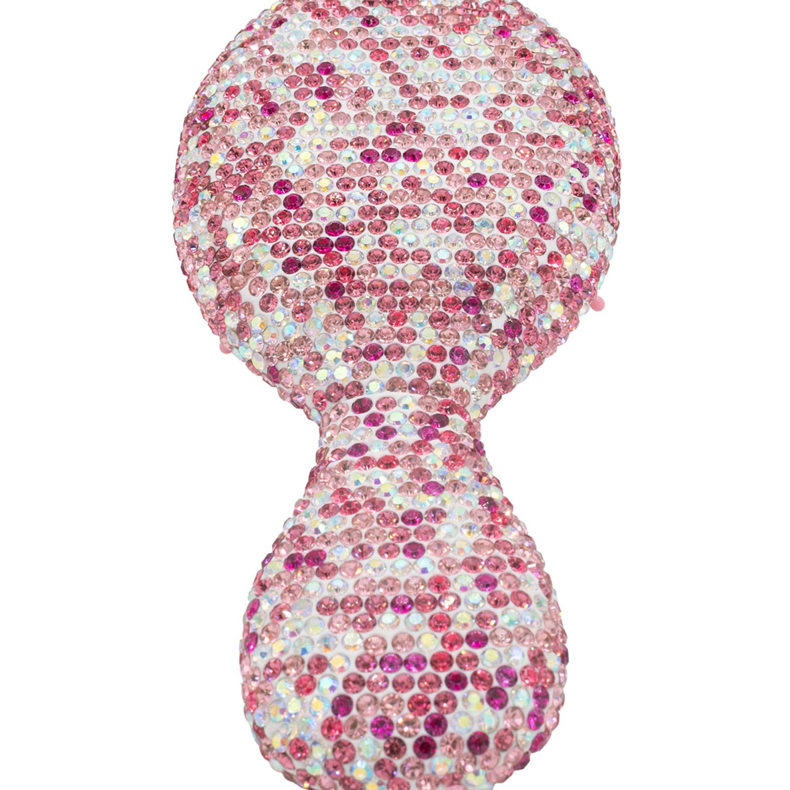 Bari Lynn Crystal Mini Brush Multi Pink Accessories Bari Lynn Pink