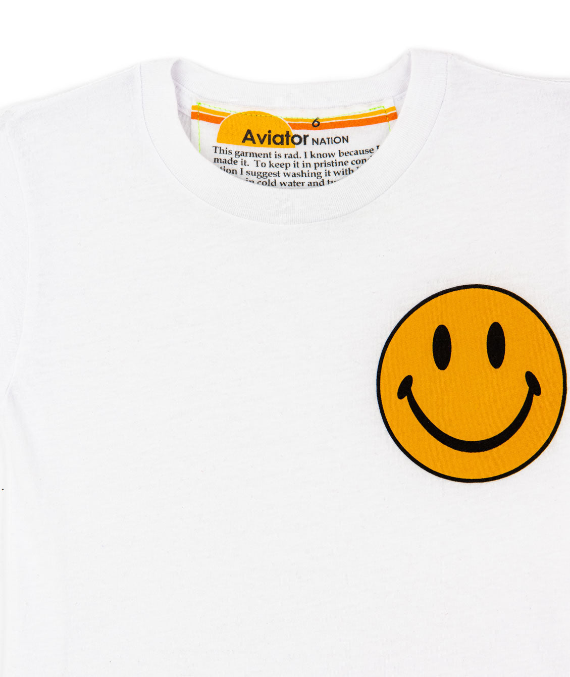 Aviator Nation Kids Smiley 2 Tee Girls Casual Tops Aviator Nation
