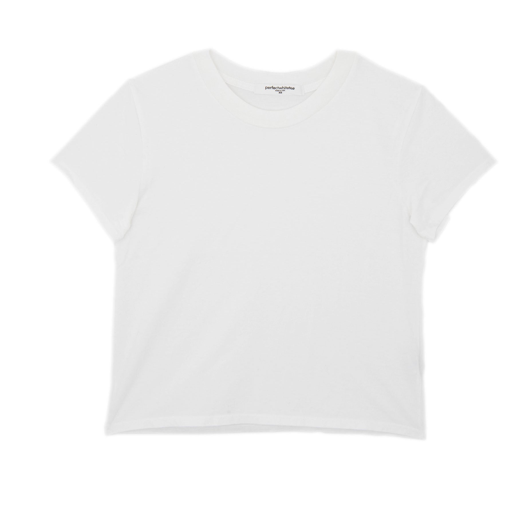 Perfect White Tee Women Springsteen Crew Baby Tee Womens Casual Tops Perfect White Tee White Juniors/Women XS