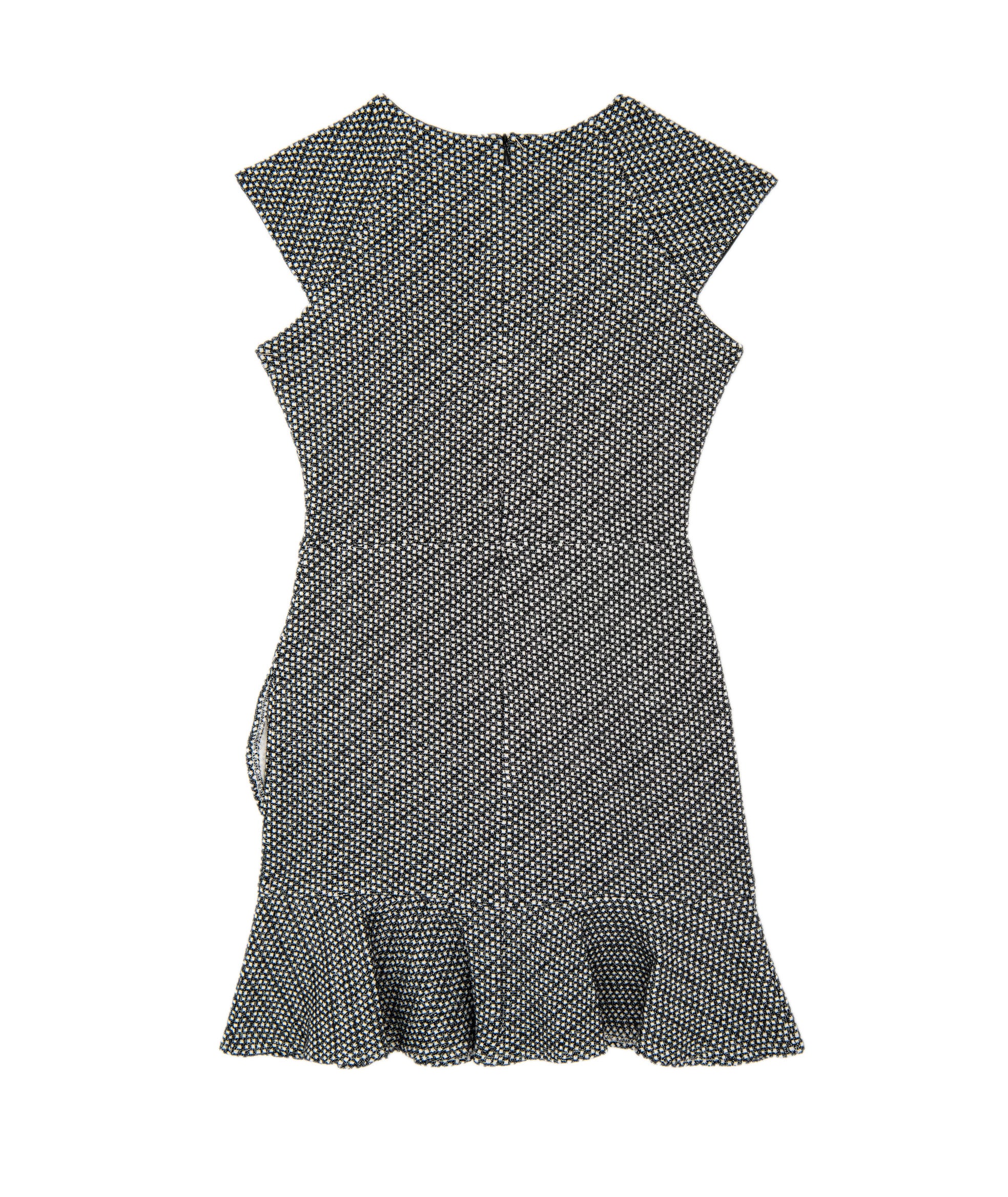 By Debra Girls Kate Black/White Slanted Ruffle Dress Girls Special Dresses By Debra