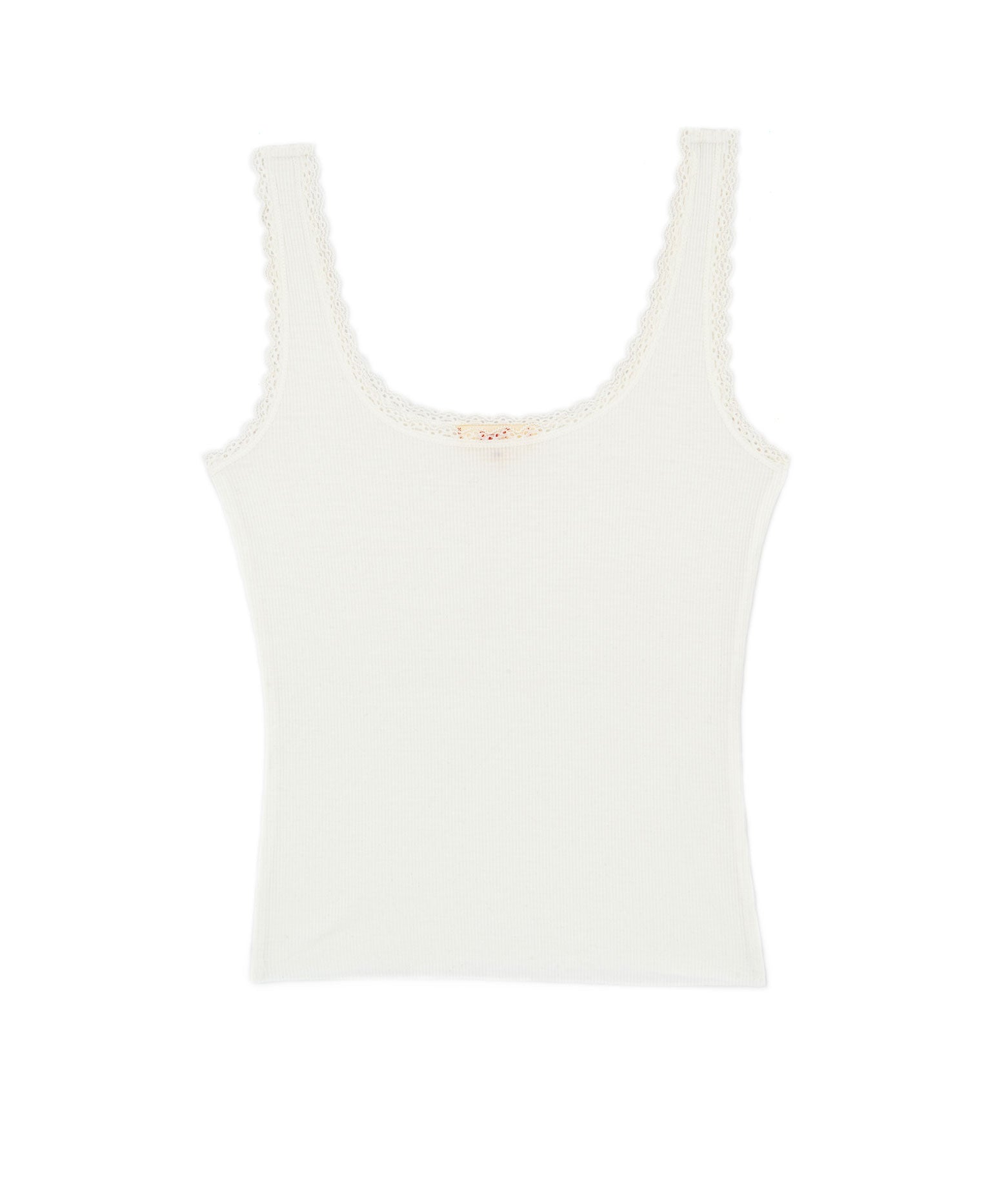 8apart Women Gabby Lace Trim Tank Womens Casual Tops 8apart White Juniors/Women XXS