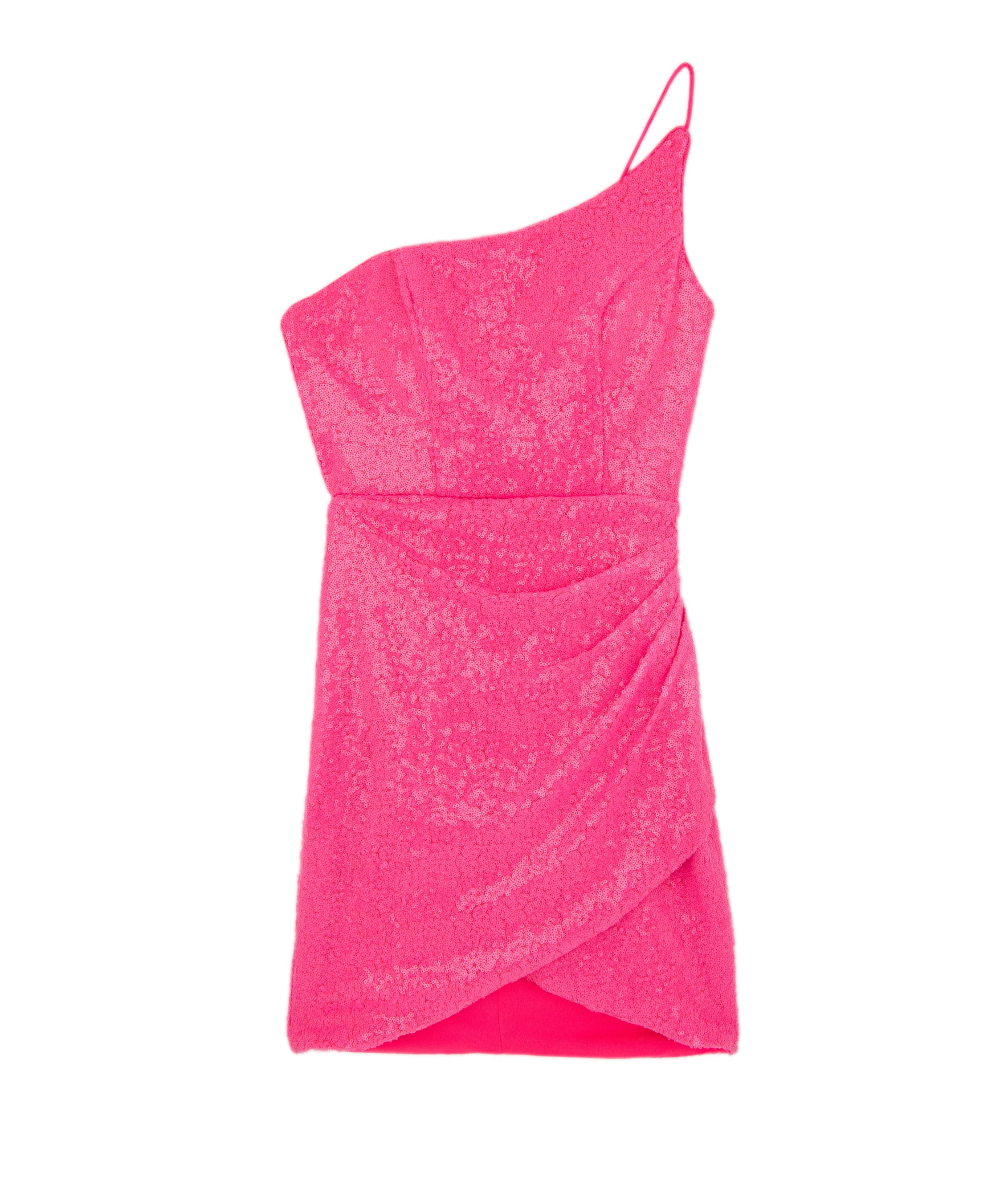 Alyce Women Neon Pink One Shoulder Sequin Dress Girls Special Dresses Alyce Pink Juniors/Women 000