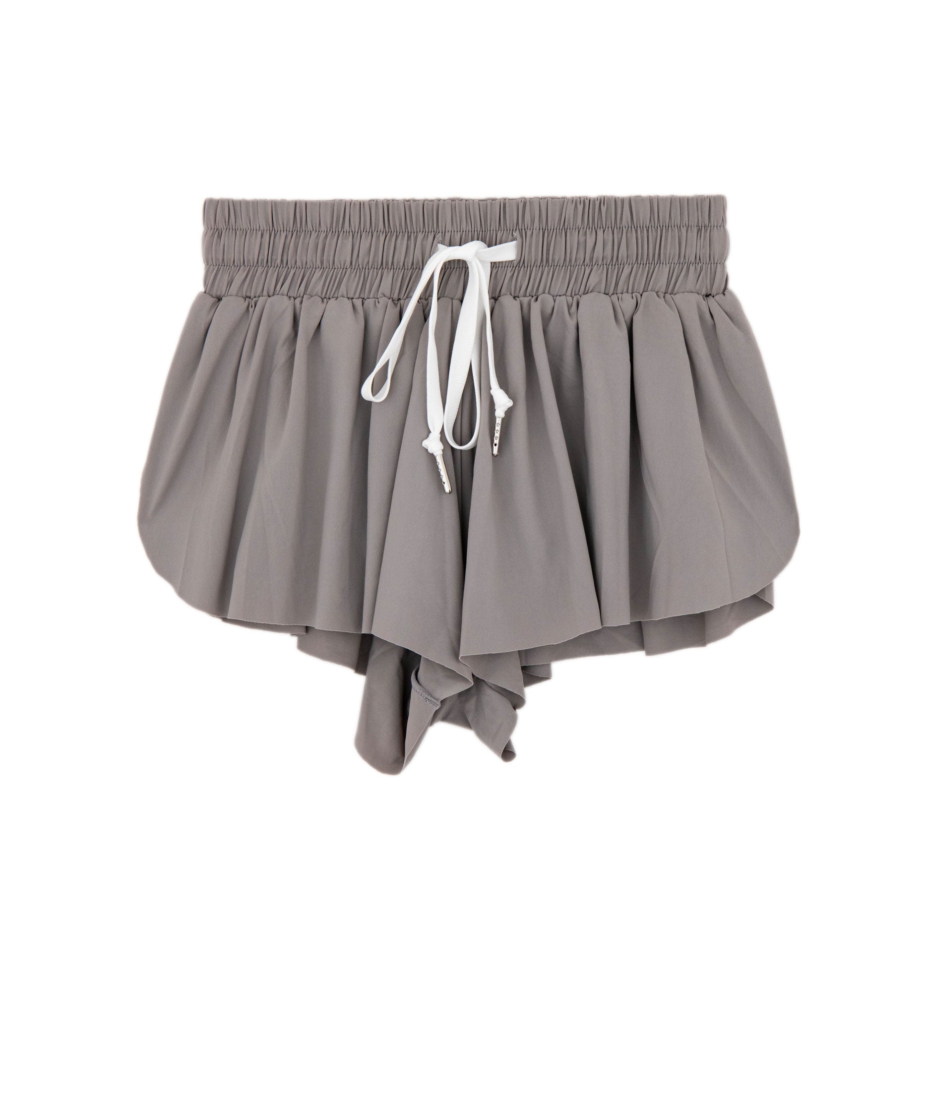 Katie J NYC Juniors Farrah Shorts Womens Casual Bottoms Katie J NYC Grey Juniors/Women XS