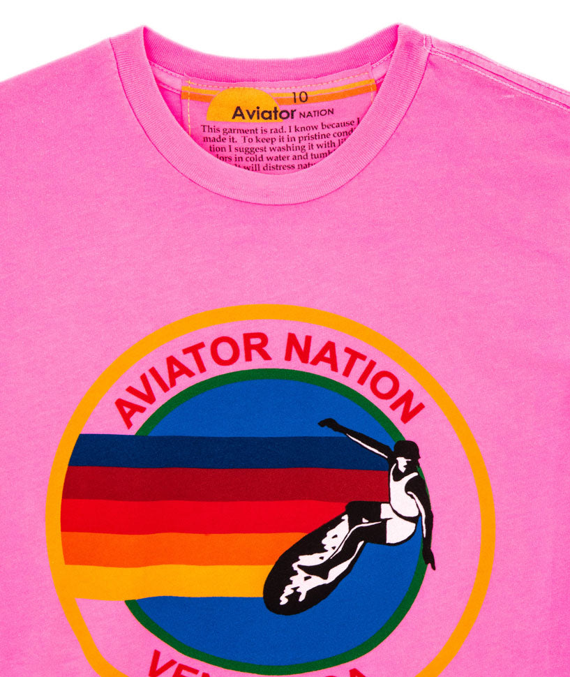 Aviator Nation Kids Venice Tee Girls Casual Tops Aviator Nation