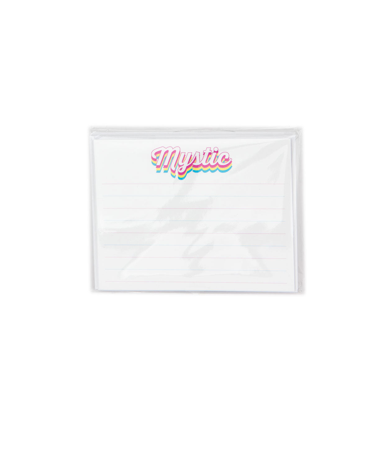 A Wink and a Nod Groovy Lined Flat Notecards Pack of 8 Distressed/seasonal gifts A Wink and a Nod Multi Camp Mystic