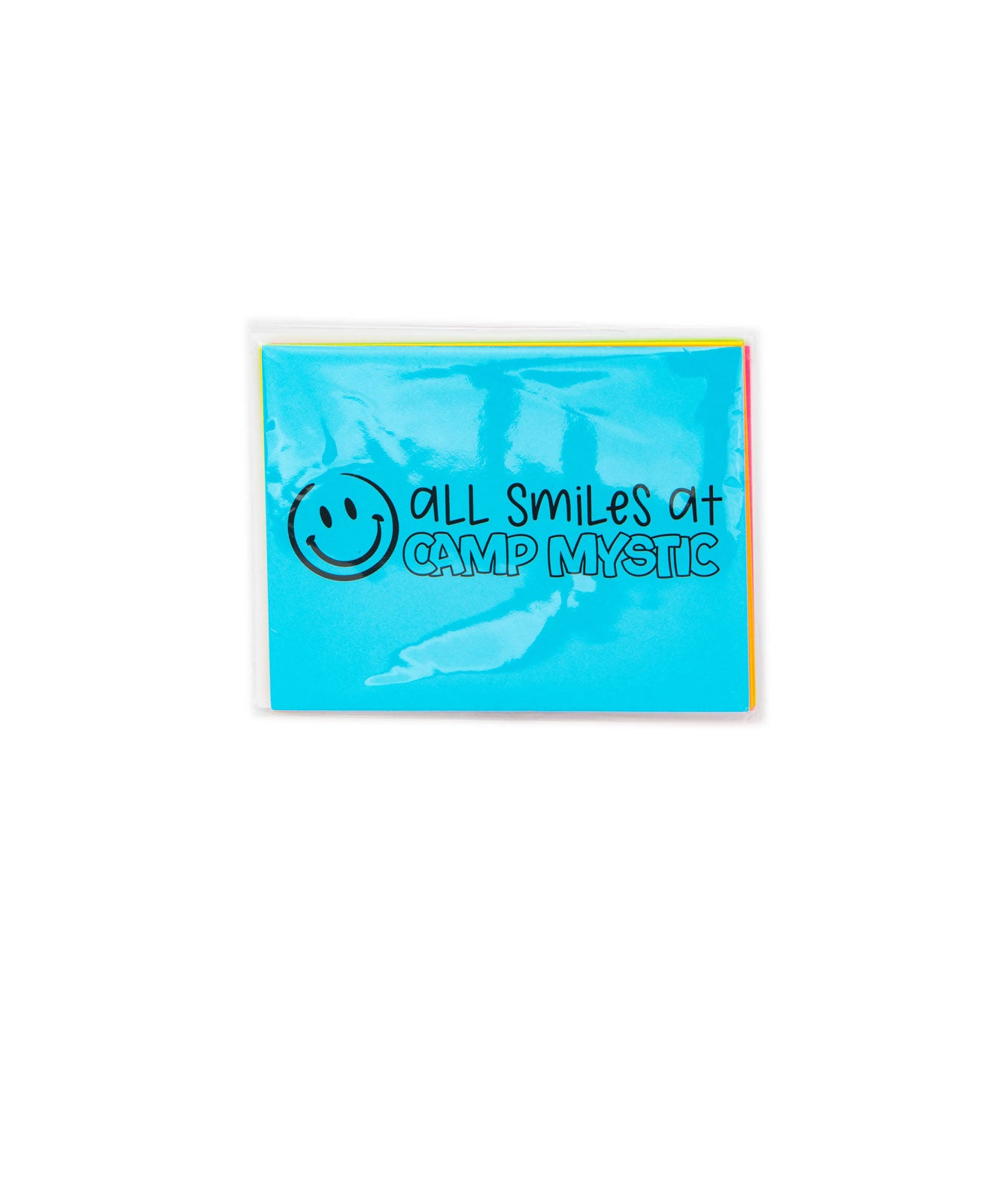 A Wink and a Nod Folded Neon Notecards Pack of 8 Distressed/seasonal gifts A Wink and a Nod Multi Camp Mystic