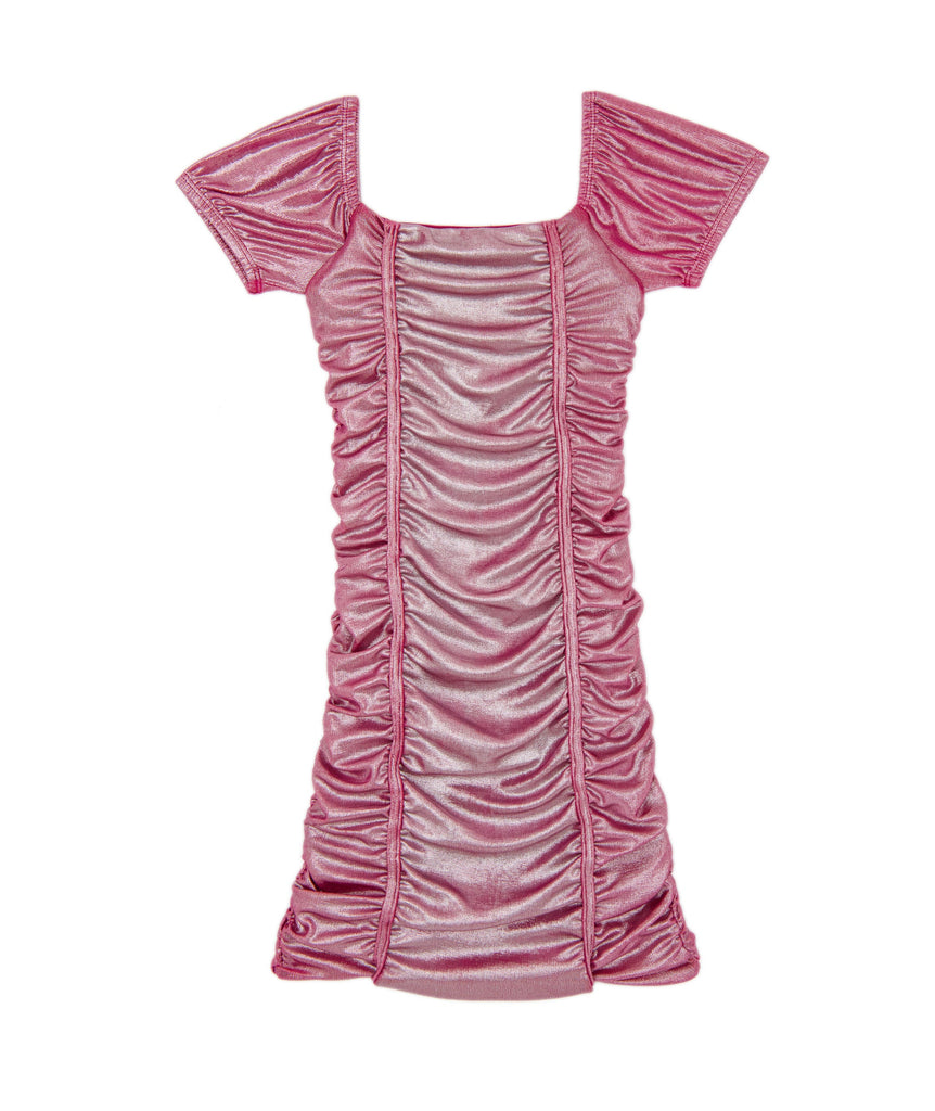 Cheryl Creations Girls Shimmer Amelia Dress 2 Distressed/seasonal girls Cheryl Creations Hot Pink Y/S (7/8) 