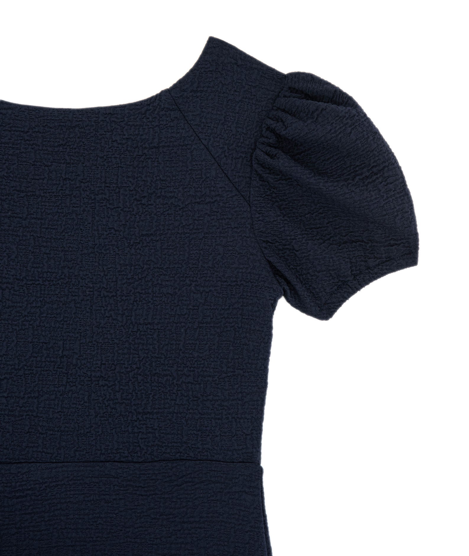 By Debra Girls Mia Navy Puff Sleeve Sheath Dress Girls Special Dresses By Debra