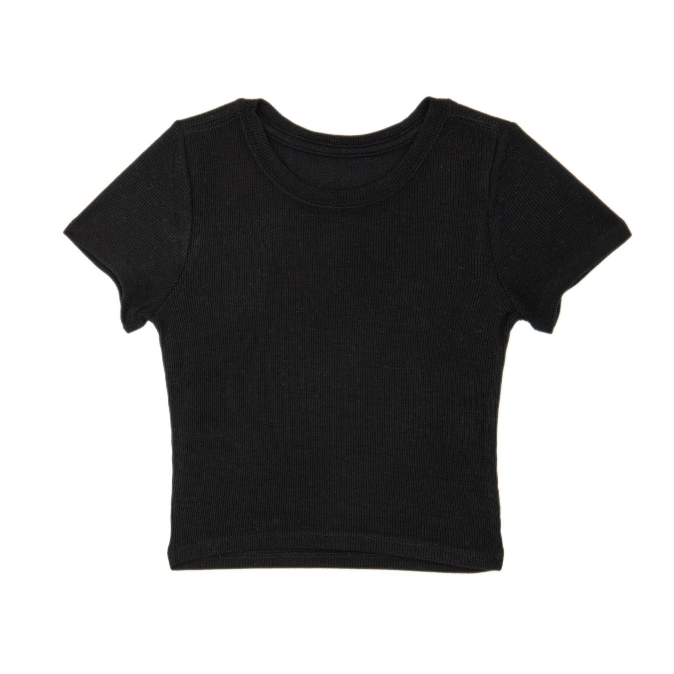 Katie J NYC Juniors Livi Tee Girls Casual Tops Katie J NYC Black Juniors/Women XS