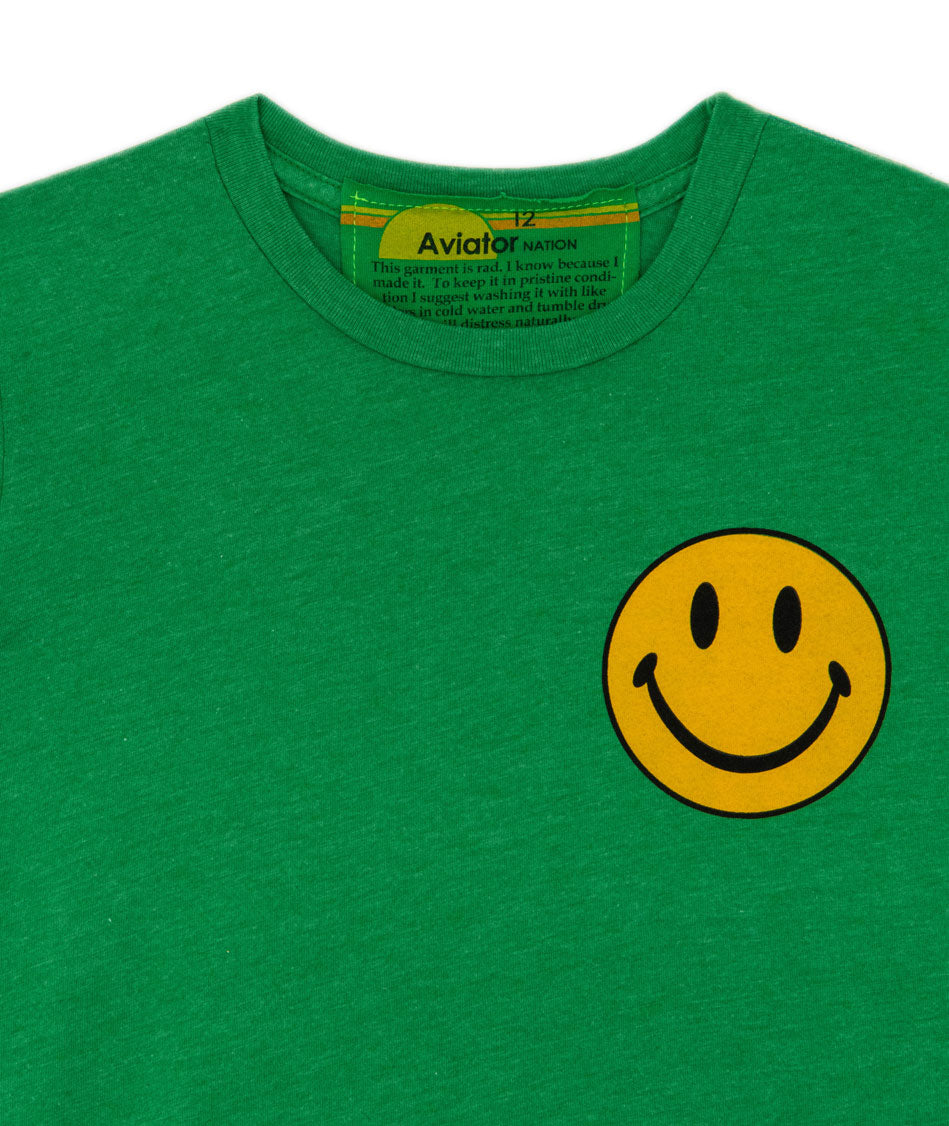 Aviator Nation Kids Smiley 2 Tee Girls Casual Tops Aviator Nation