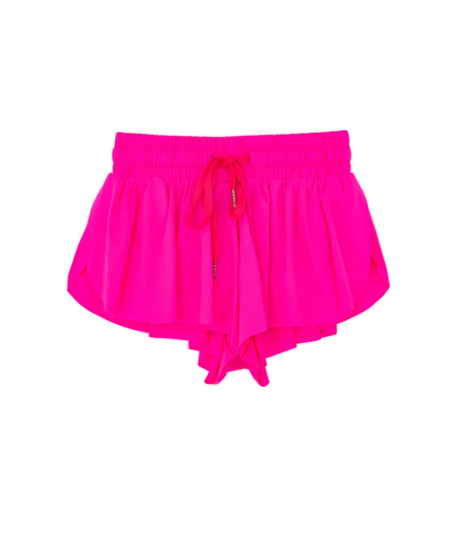 Katie J NYC Juniors Farrah Shorts Womens Casual Bottoms Katie J NYC Hot Pink Juniors/Women XS