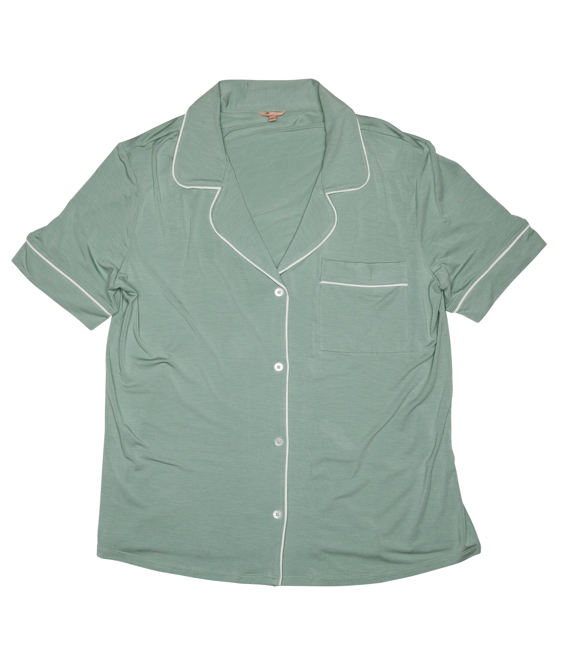 Eberjey Women Gisele Short Sleeve Pant PJ Set Eucalyptus/Ivory Accessories Eberjey