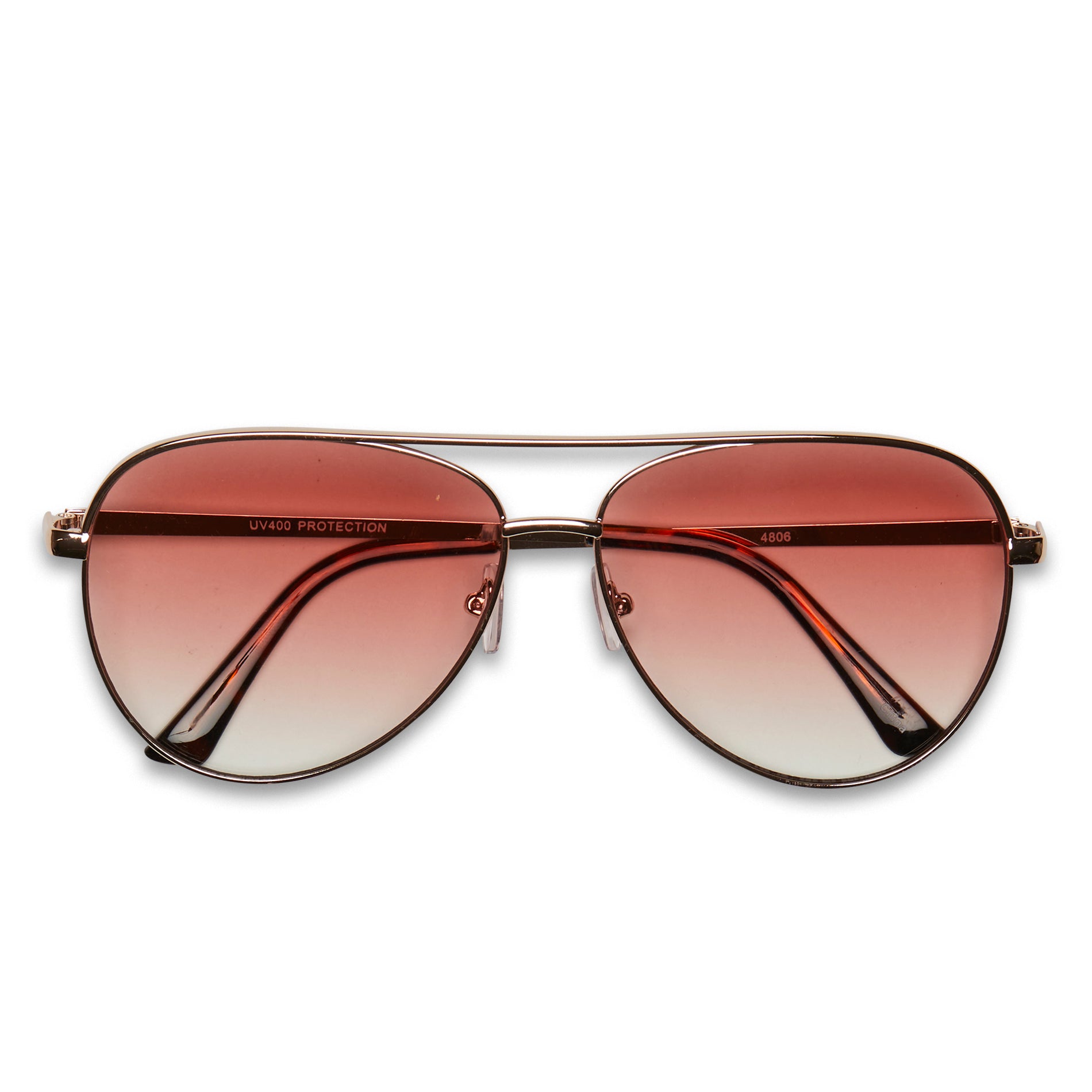 Harlow Aviator Sunglasses Accessories Frankie's Exclusives Gold/Pink Juniors/Women One Size Fits Most