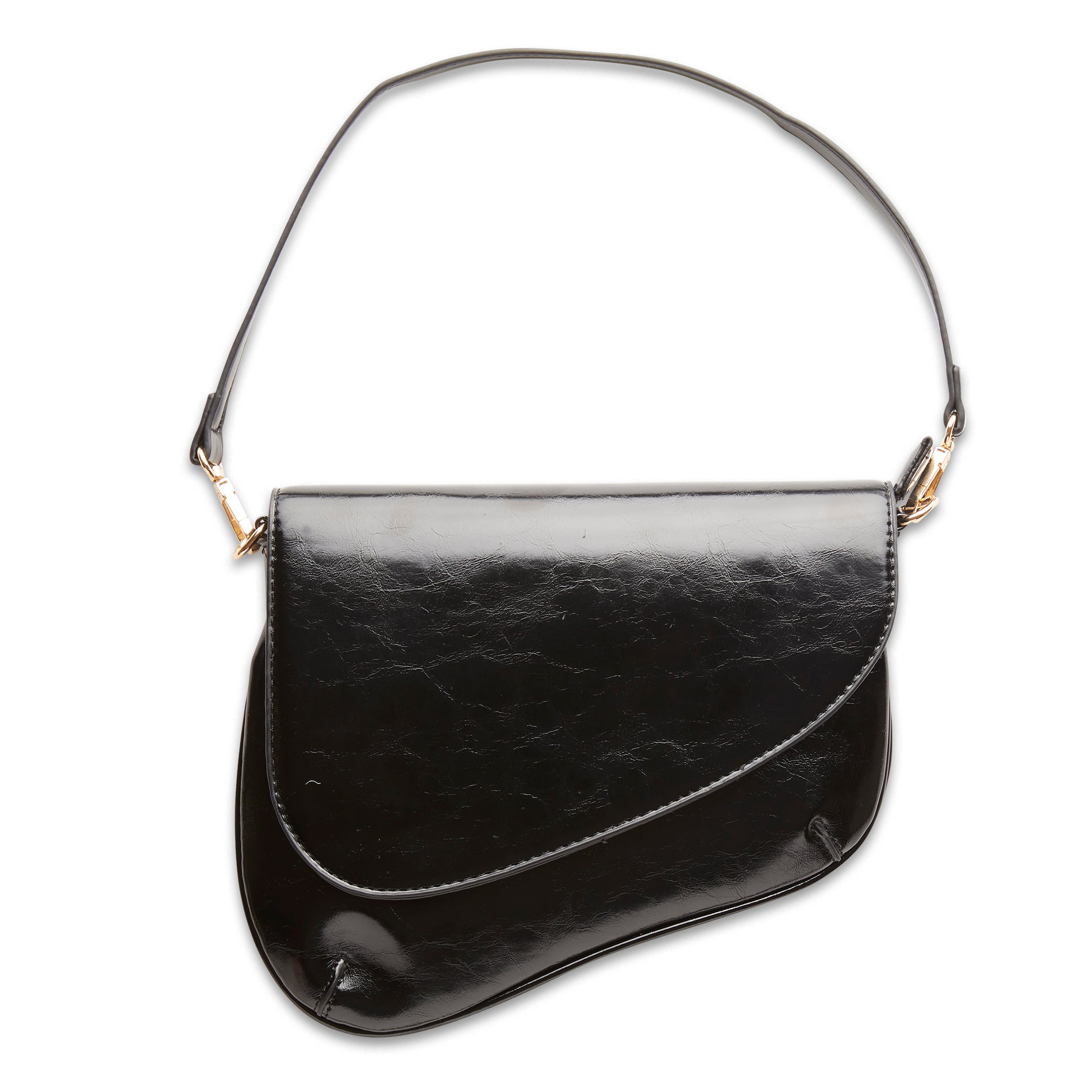 Rebecca Smooth Shoulder Bag Accessories Frankie's Exclusives Black