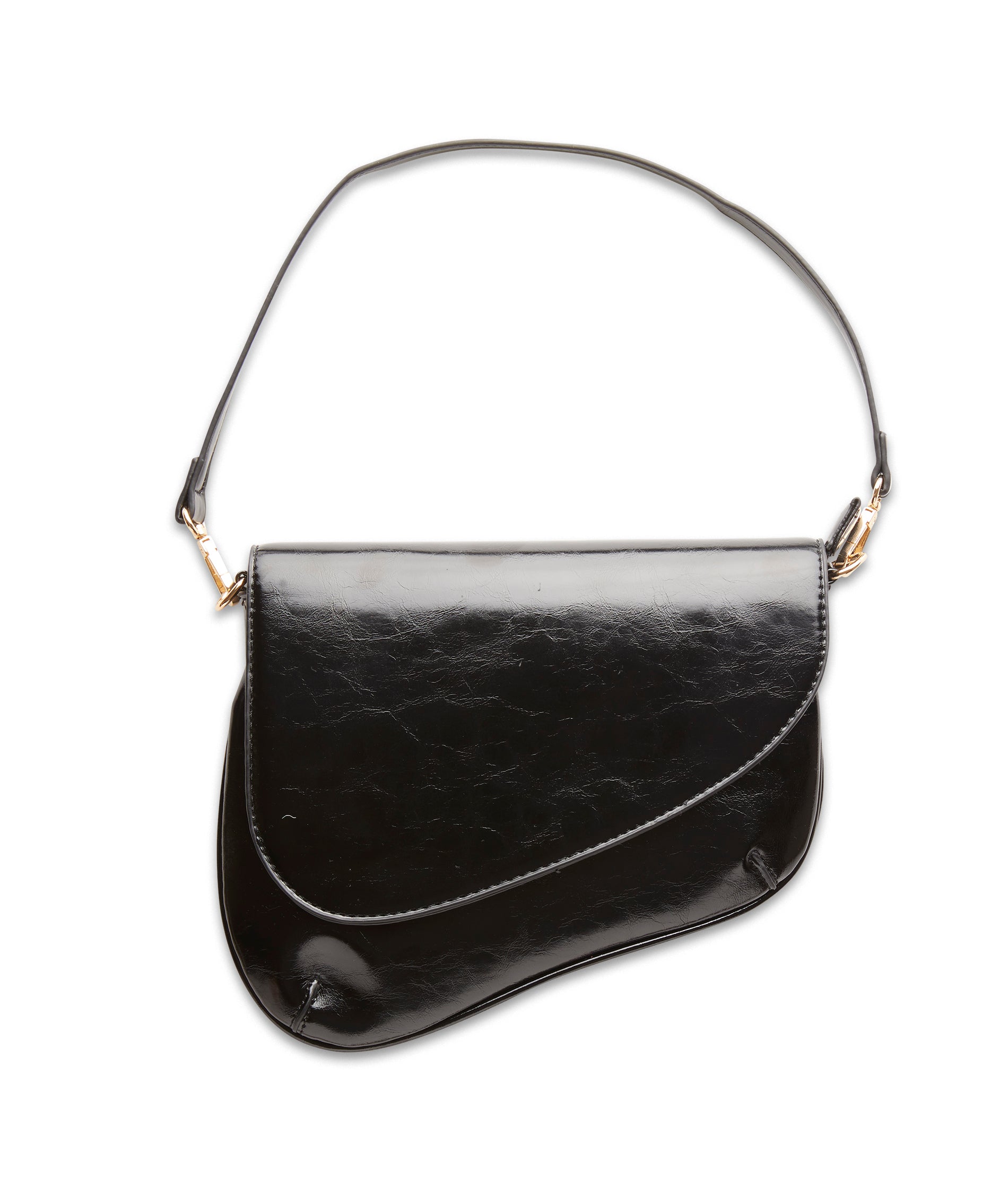 Rebecca Smooth Shoulder Bag Accessories Frankie's Exclusives Black