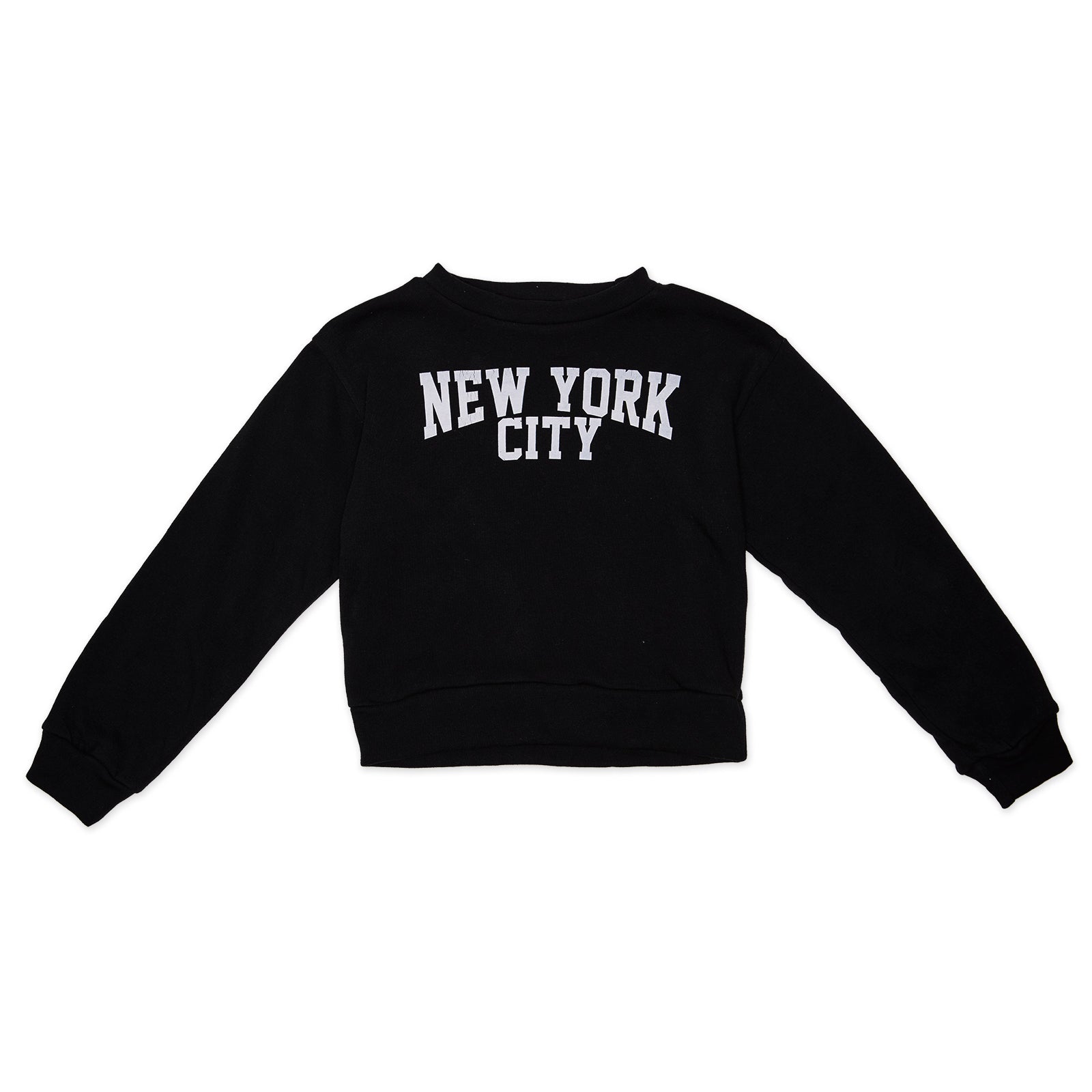 FBZ Girls Tribeca New York Sweatshirt Girls Casual Tops FBZ Flowers By Zoe Black Y/S (7/8)