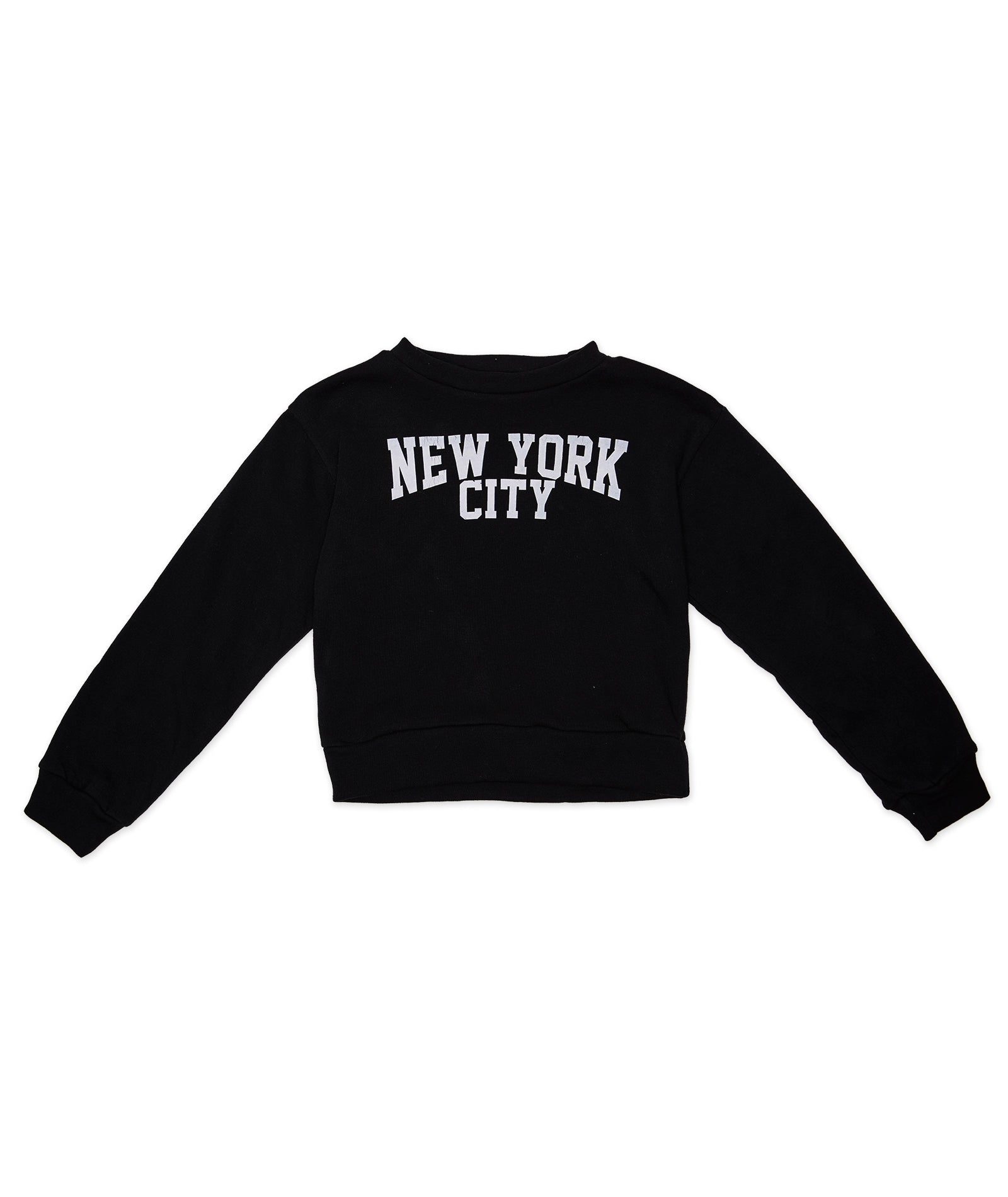 FBZ Girls Tribeca New York Sweatshirt Girls Casual Tops FBZ Flowers By Zoe Black Y/S (7/8)
