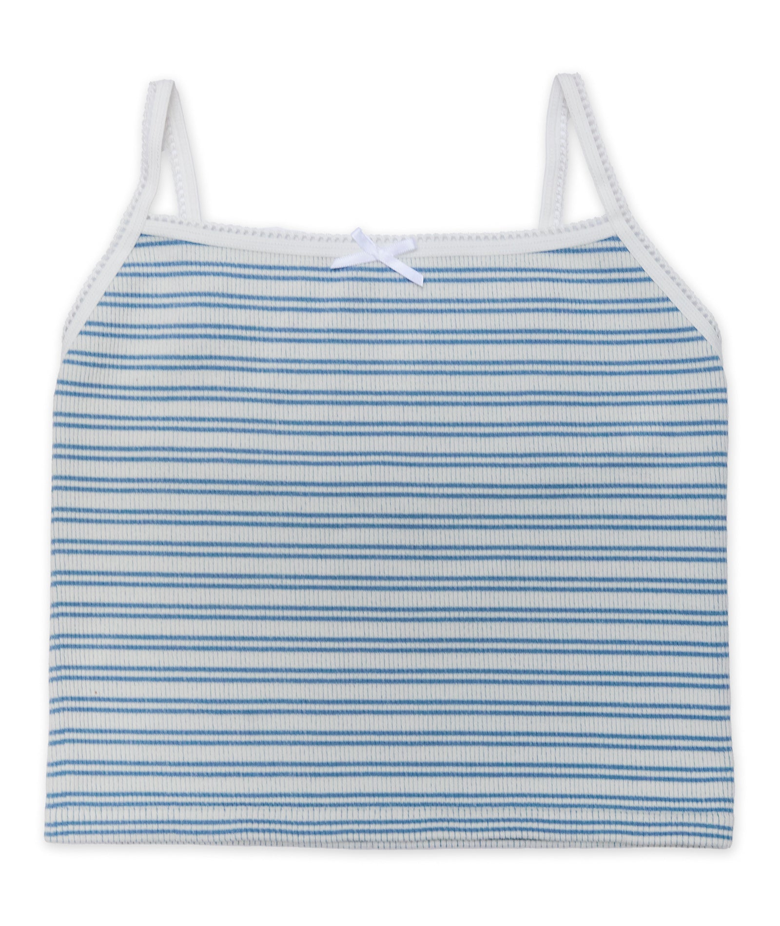 8apart Women Darby Bow Stripe Top Womens Casual Tops 8apart Blue Juniors/Women S/M