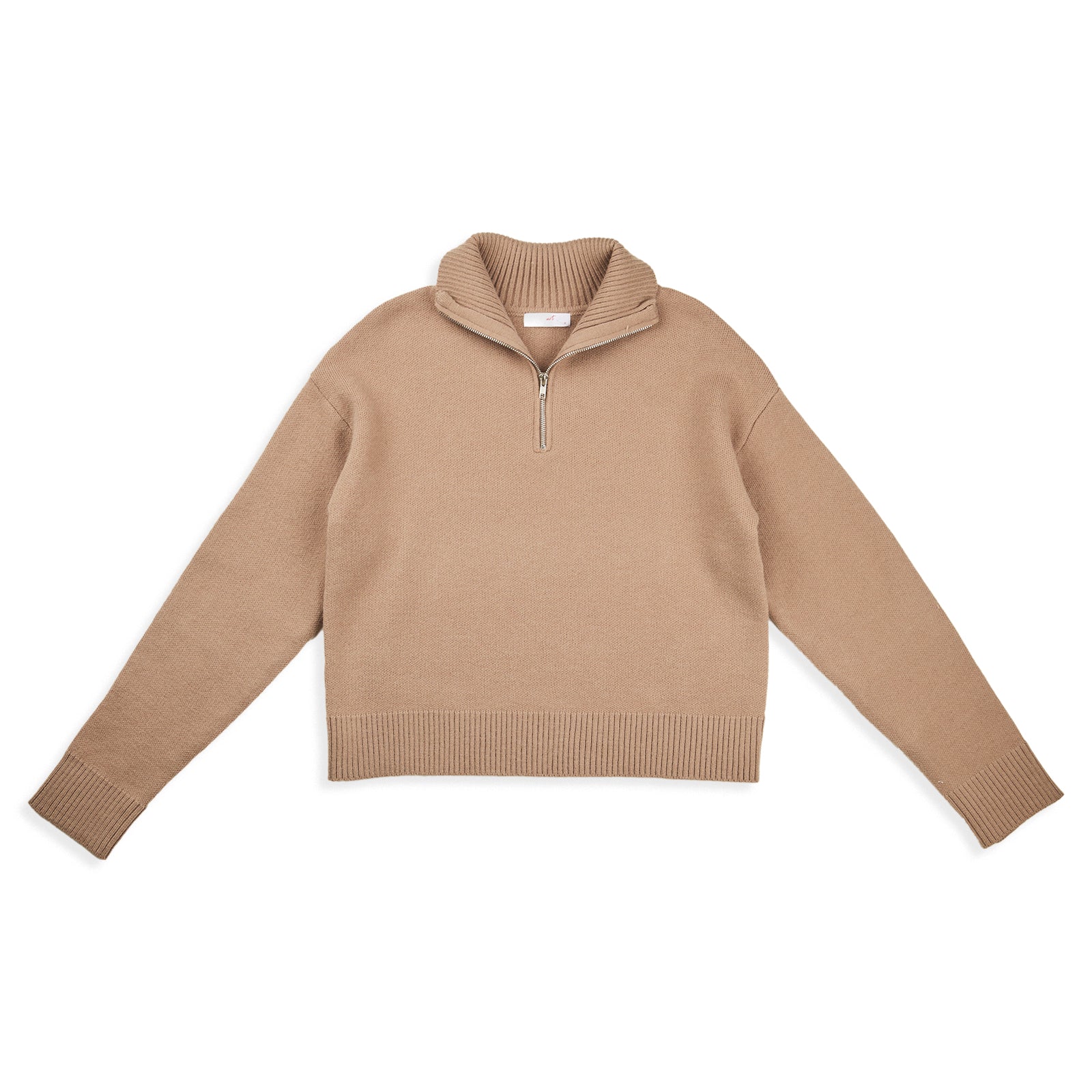 8apart Women Elliott Half Zip Sweater Womens Casual Tops 8apart Taupe Juniors/Women S