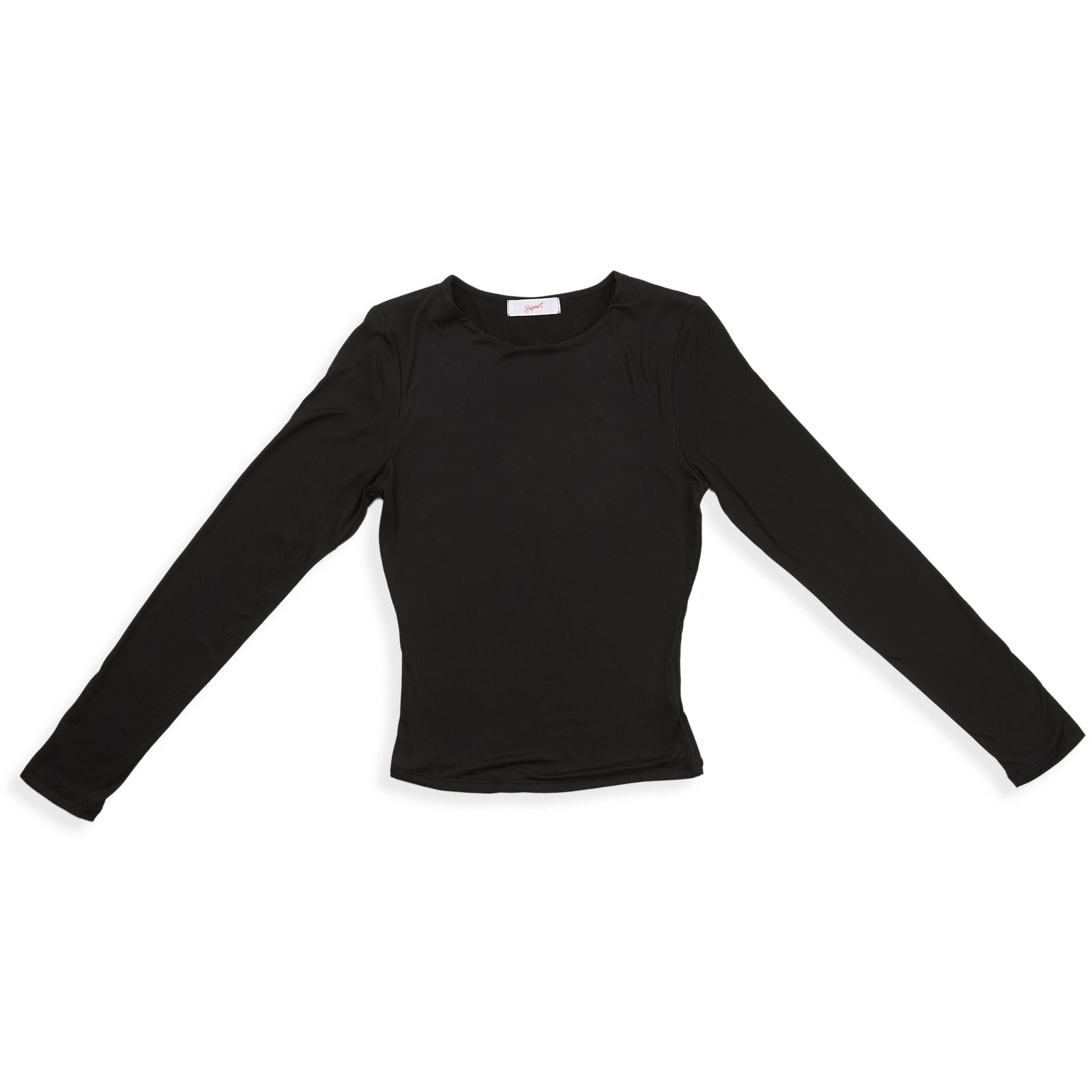 8apart Women Kylie Long Sleeve Double Layer Top Womens Casual Tops 8apart Black Juniors/Women S