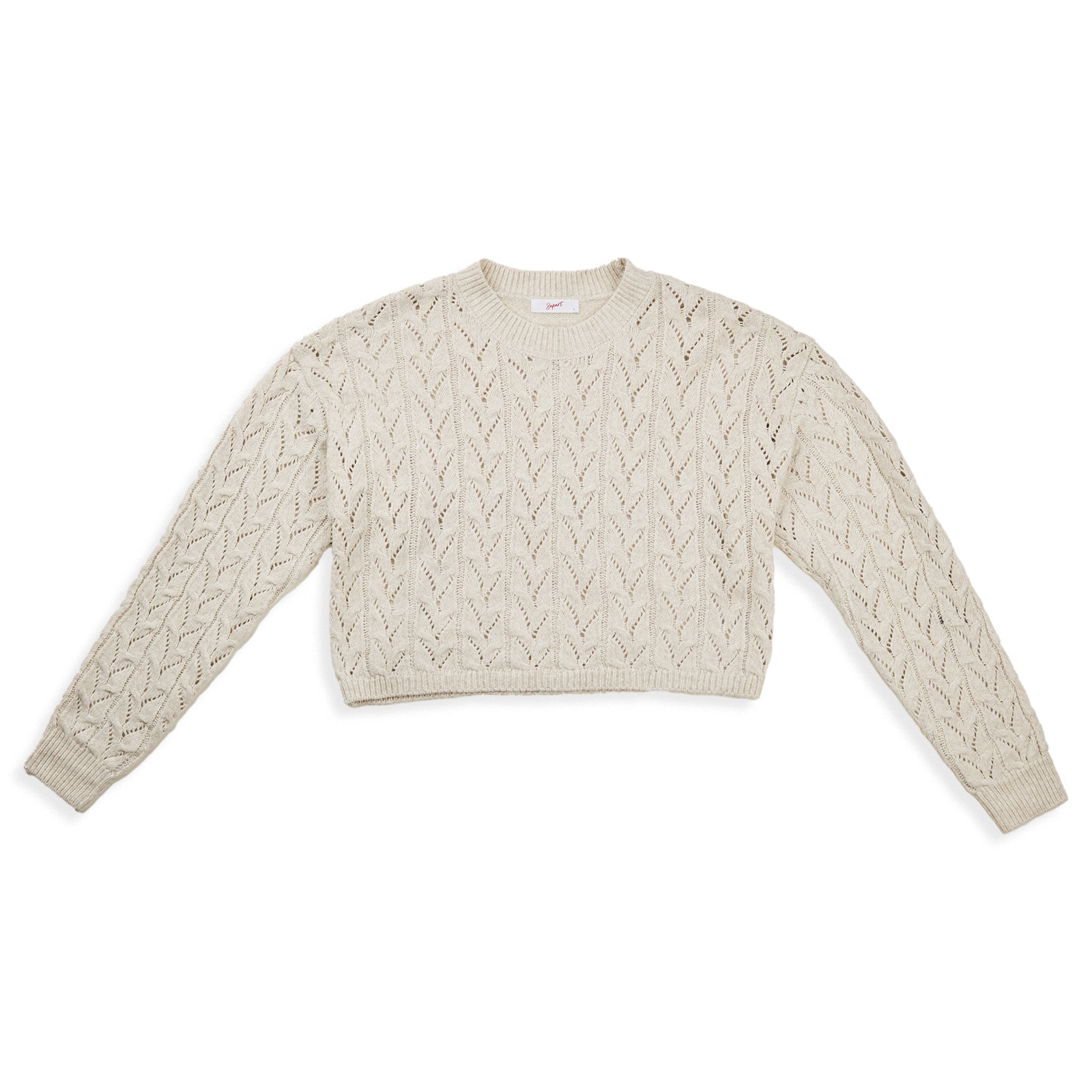 8apart Women Ada Cable Crew Sweater Womens Casual Tops 8apart Tan Juniors/Women S